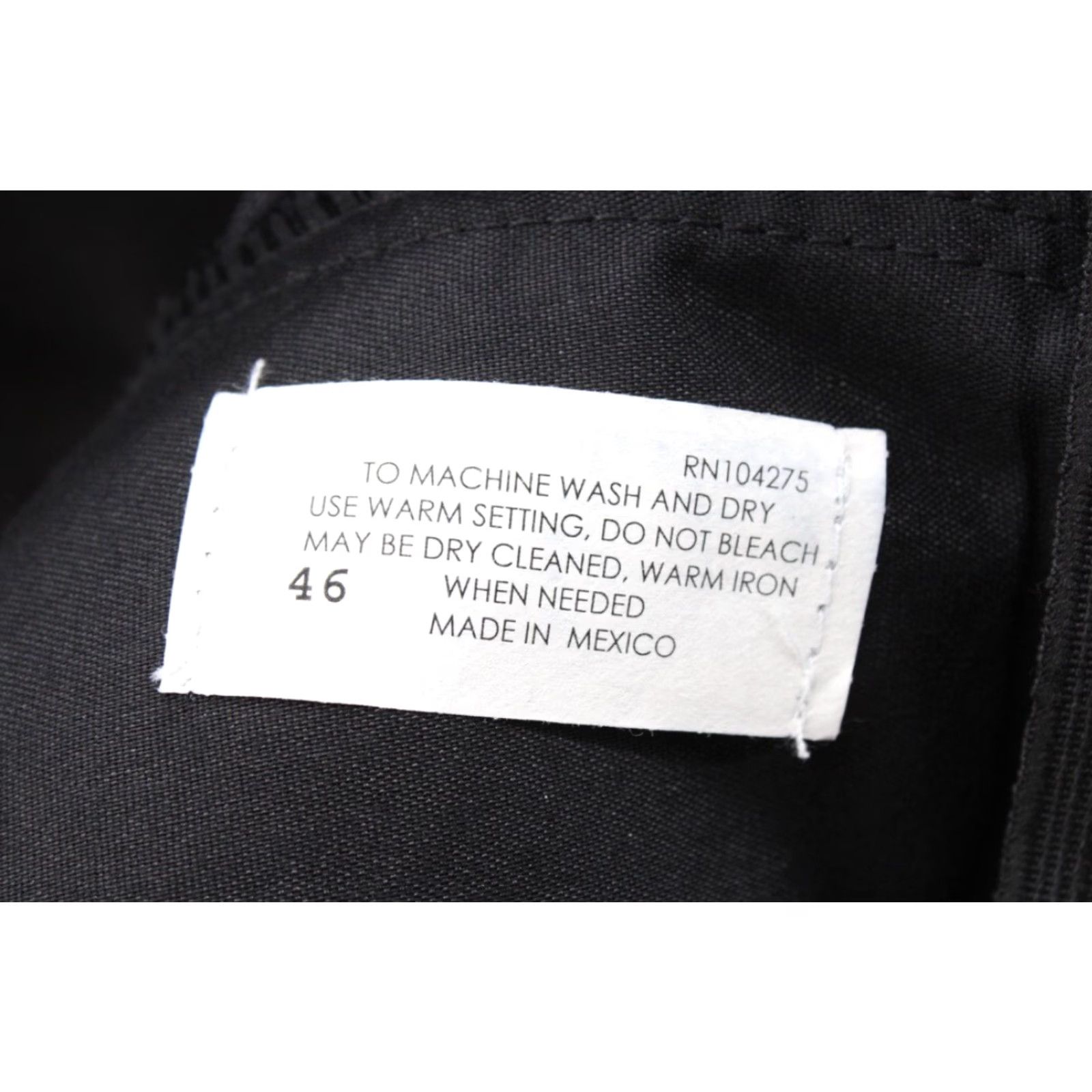KEEN VINTAGE Cliff Keen Official Pants Mens 46 Black Unhemmed Pleated Textured Basketball Shirt Size US 30 / EU 46 - 6 Thumbnail
