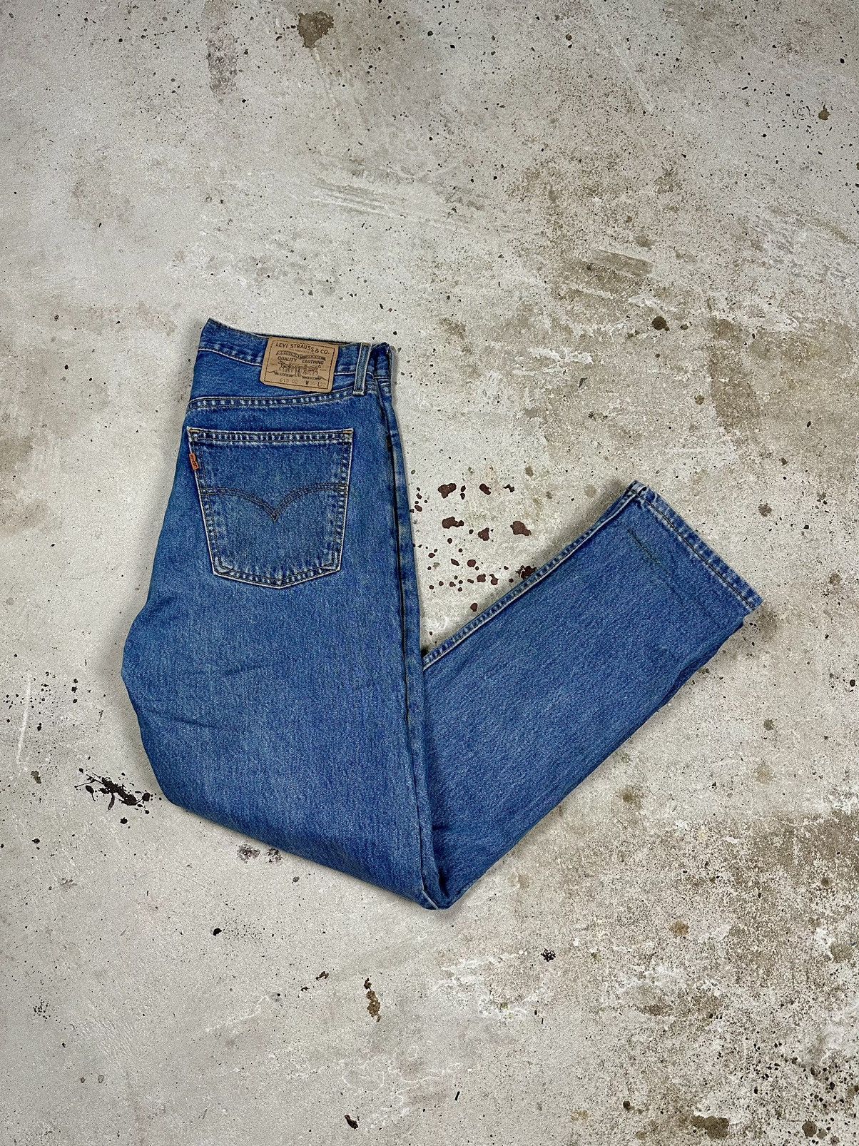 Levi's × Vintage Vintage 1998 Levi’s 615 02 Orange Tab Denim Pants Jeans Size US 33 - 1 Thumbnail