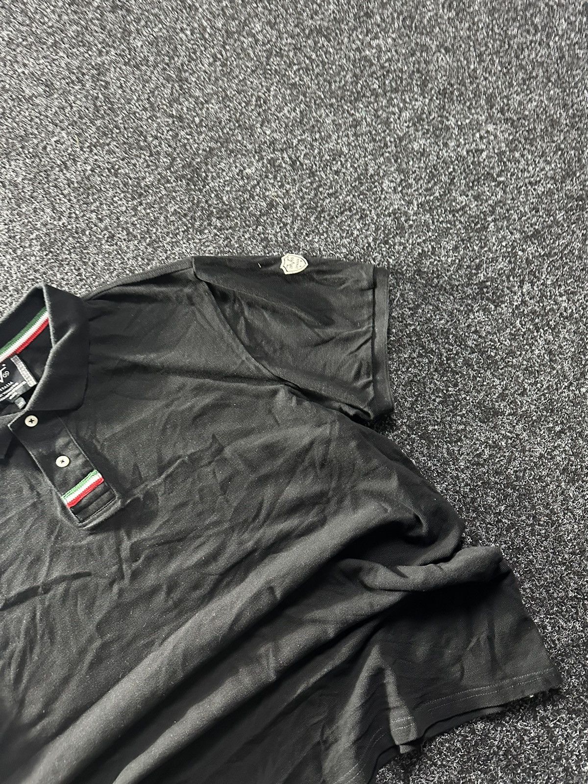 Designer × Versace × Vintage 🚨VNTG VERSACE POLO BLACK LOGO very rare 00s big logo Size US XXL / EU 58 / 5 - 3 Thumbnail
