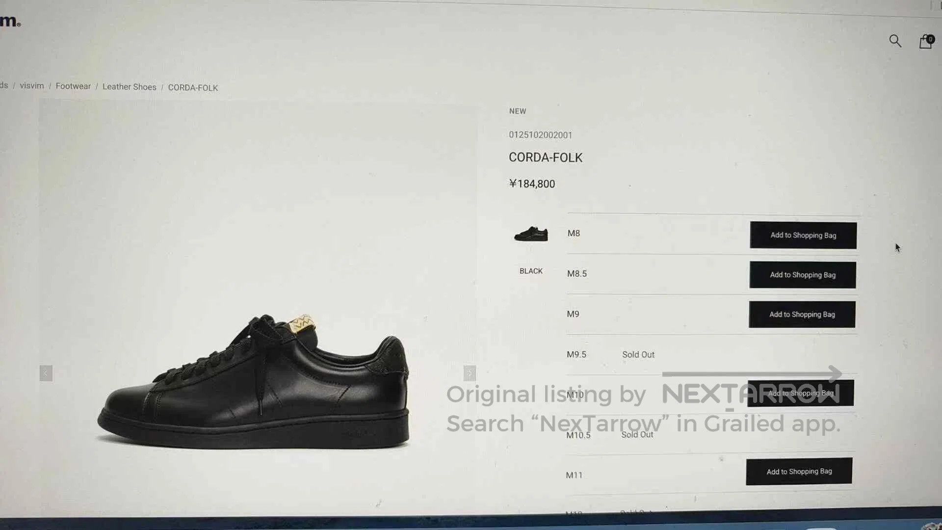 Visvim Visvim 21AW Corda Folk Shoes. Size US 8 / EU 41 - 8 Thumbnail
