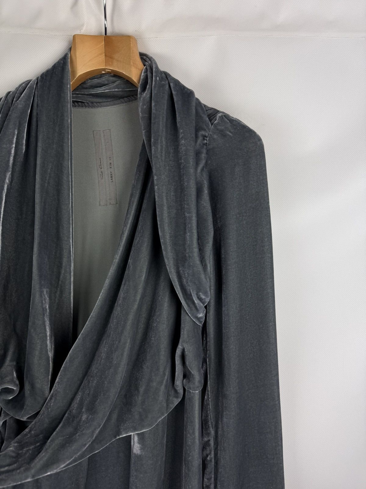 Rick Owens Rick Owens Avant-Garde Velvet Wrap Midi Cardigan Dress Size S / US 4 / IT 40 - 21 Thumbnail