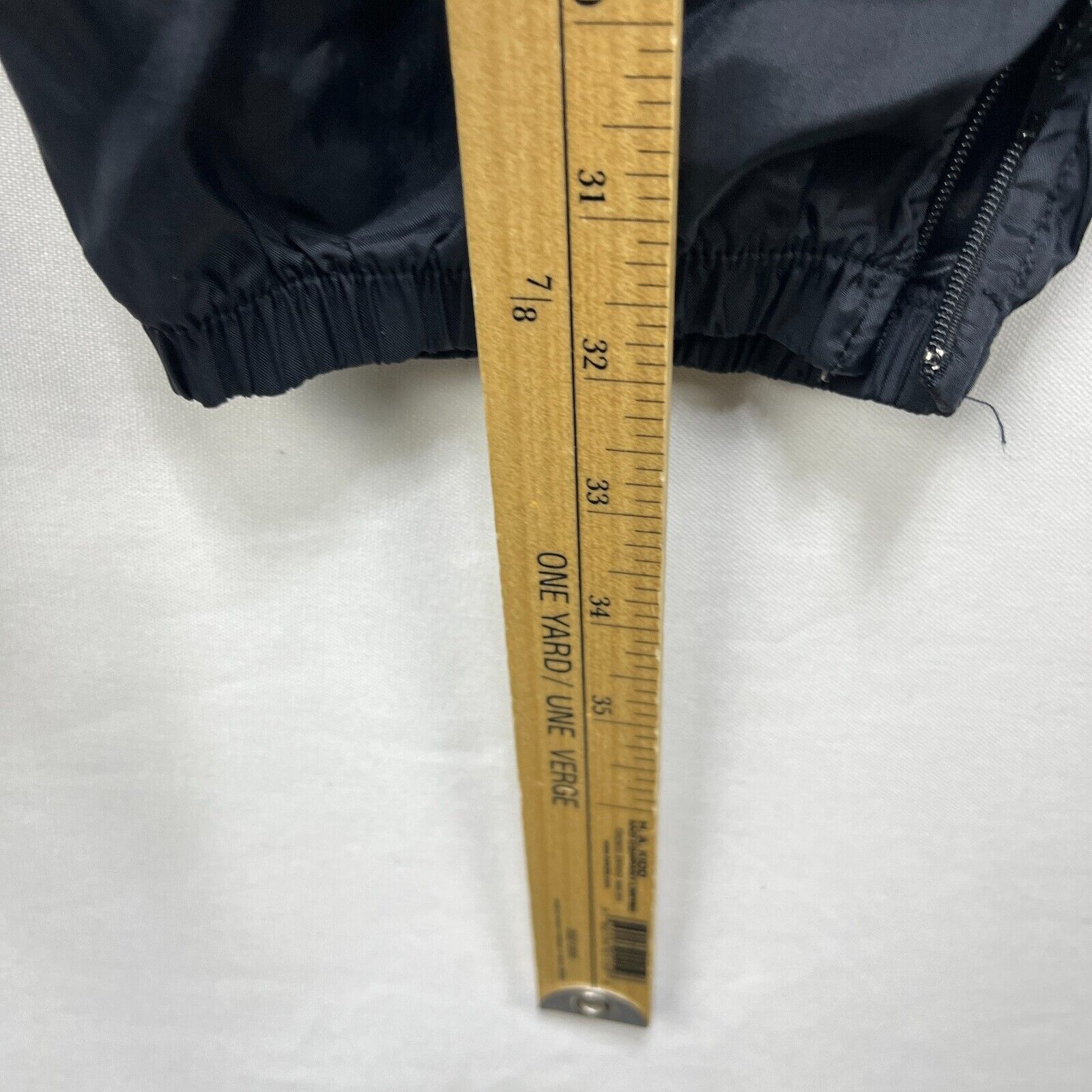 Nike × Vintage Vintage 90s Nike Windbreaker Pants Black Swoosh XL Swishy Size US 42 / EU 58 - 9 Thumbnail