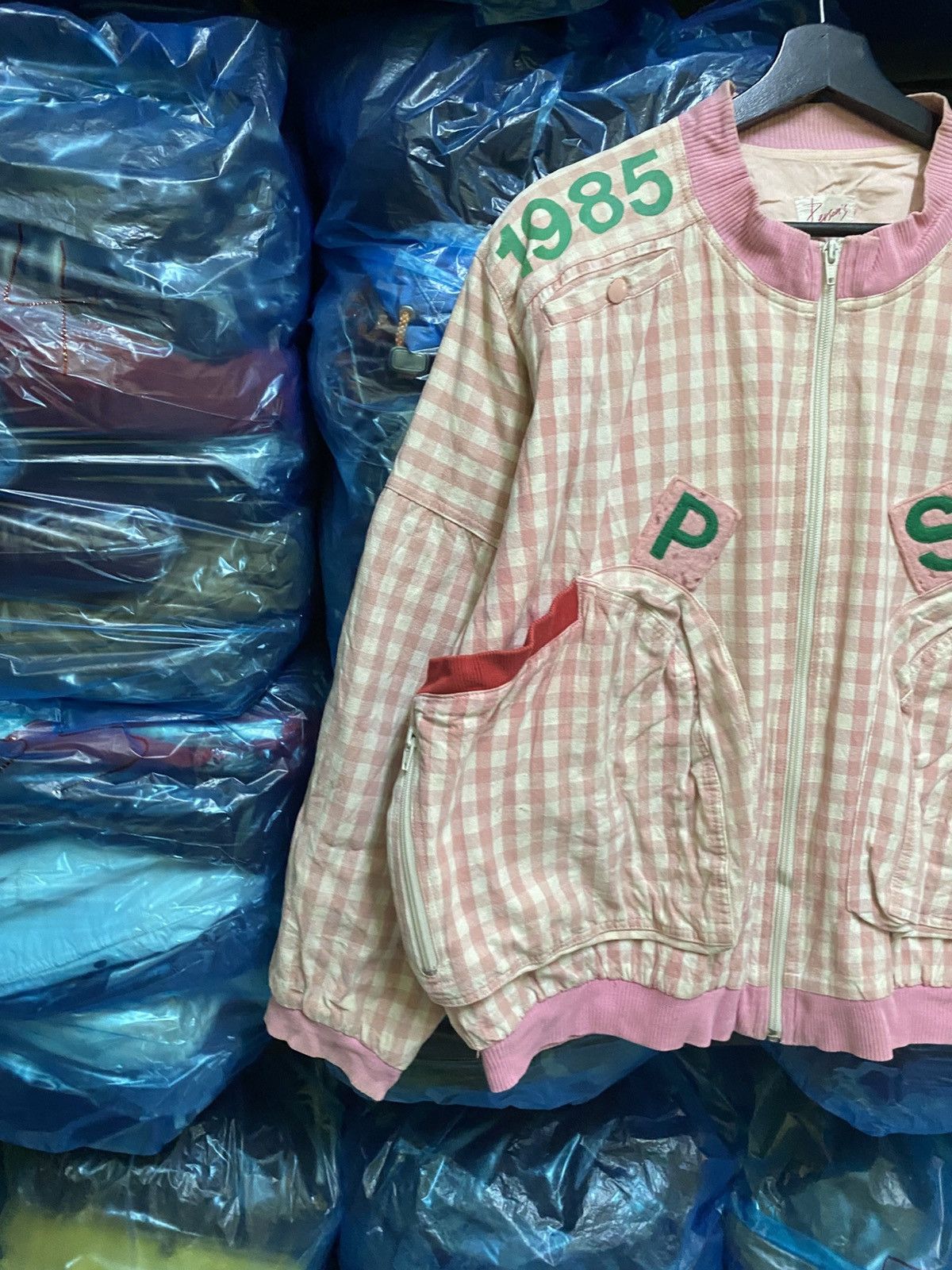 PERSON'S VINTAGE 80S PERSON CHECKER AVANT GARDE JACKET Size US L / EU 52-54 / 3 - 5 Thumbnail