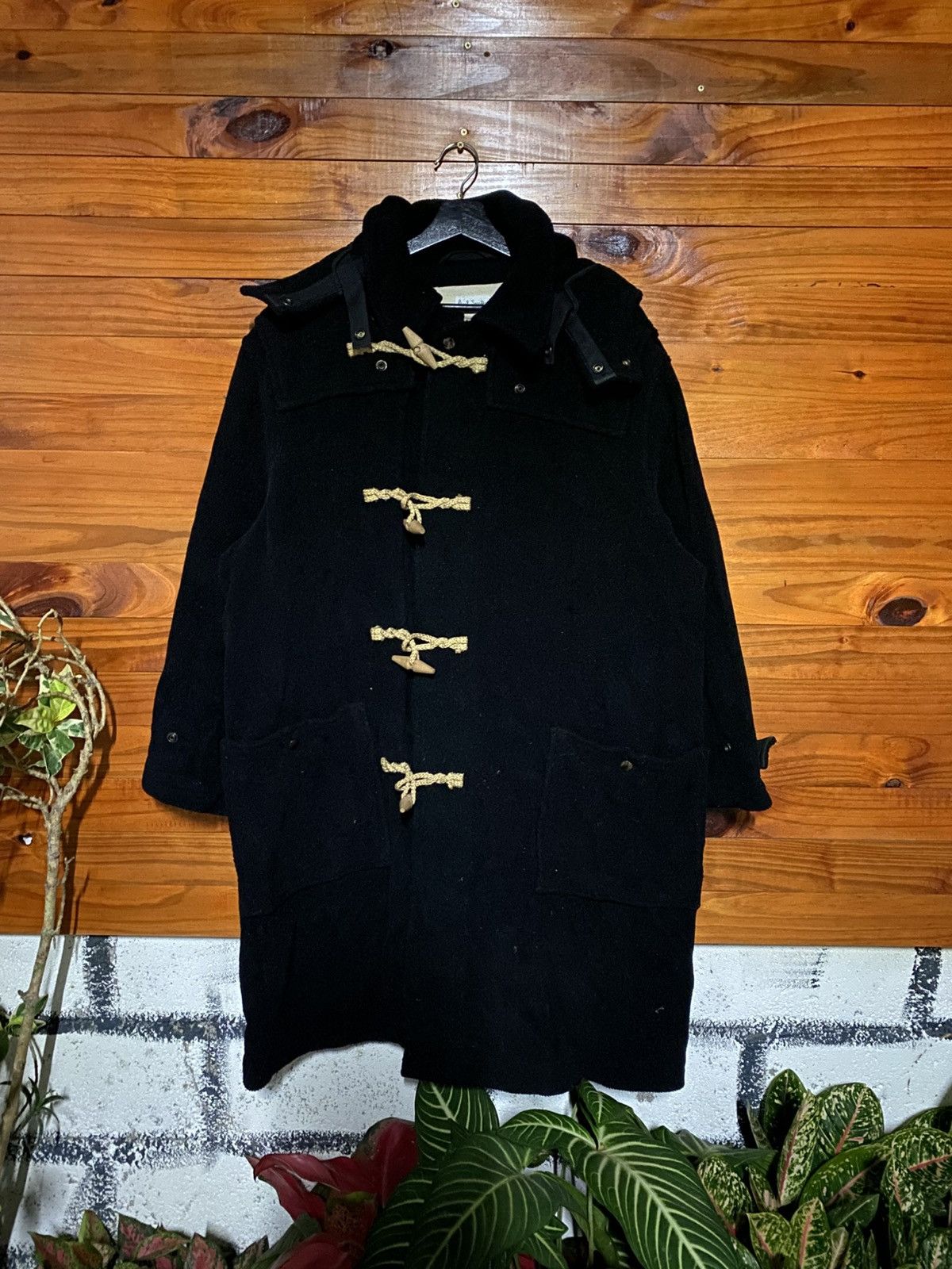 Paul Smith Paul Smith London Black Wool Duffle Coat Hooded ToggleJacket Size US L / EU 52-54 / 3 - 3 Thumbnail
