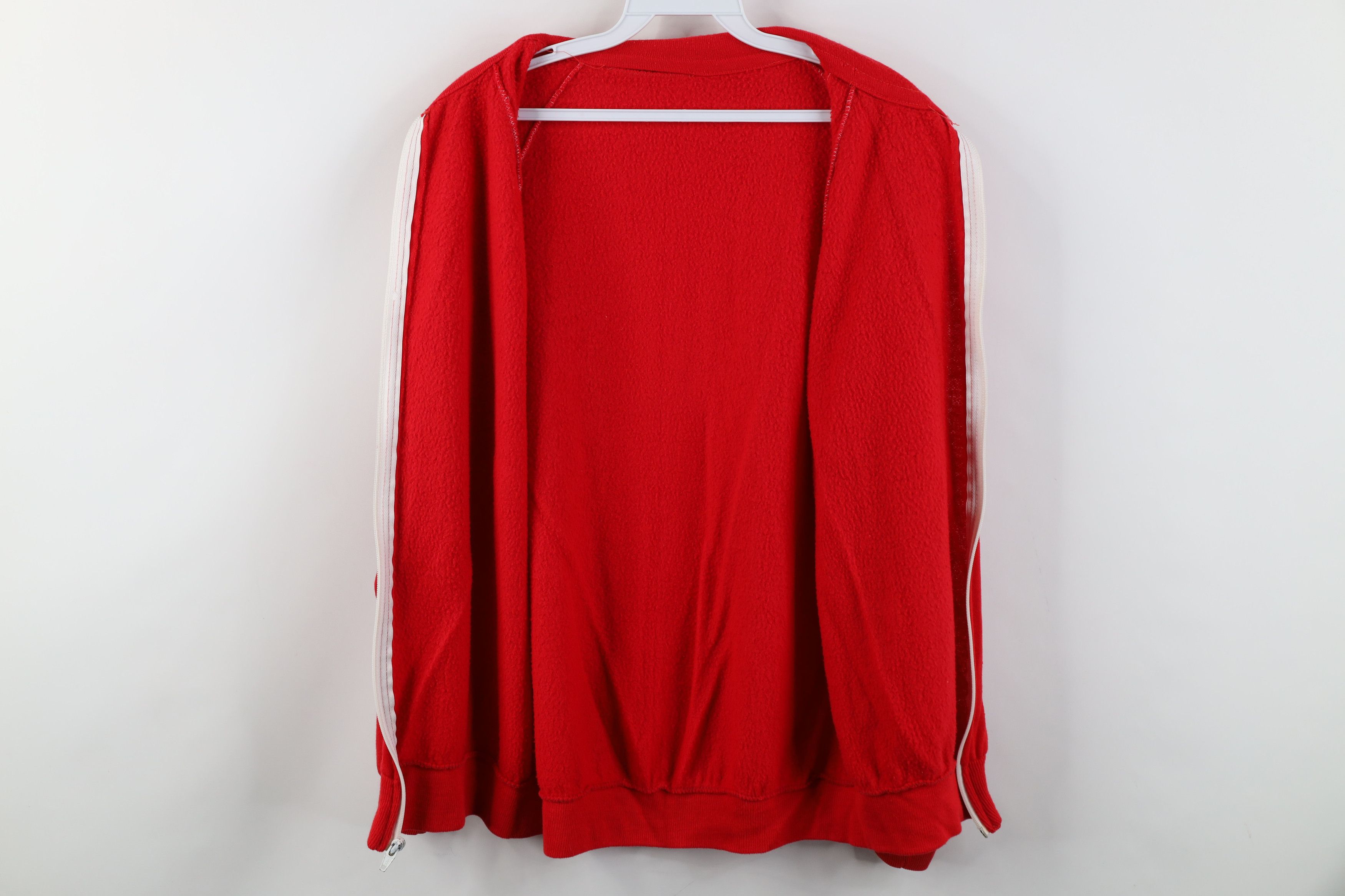 Vintage Vintage 70s Streetwear Striped Knit Warm Up Track Jacket Size US M / EU 48-50 / 2 - 11 Thumbnail