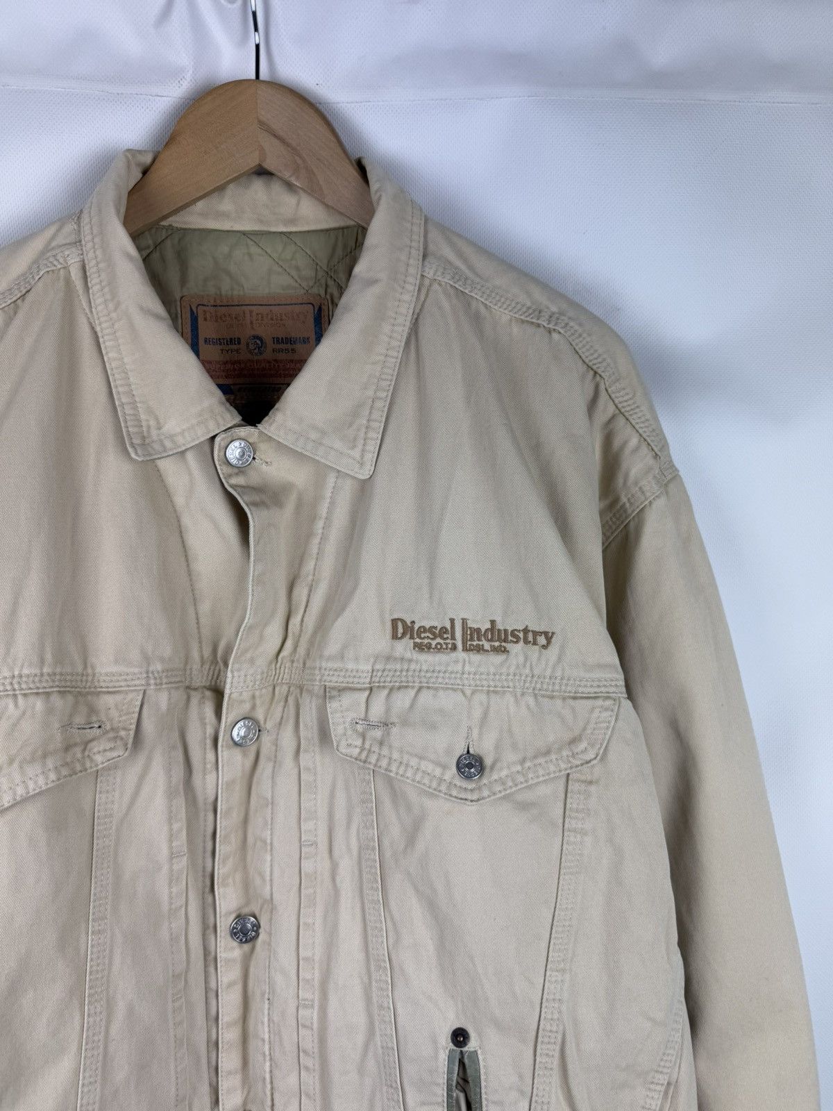 Diesel Diesel Industry Vintage Quilted Lined Trucker Jacket Size XL Size US XL / EU 56 / 4 - 5 Thumbnail