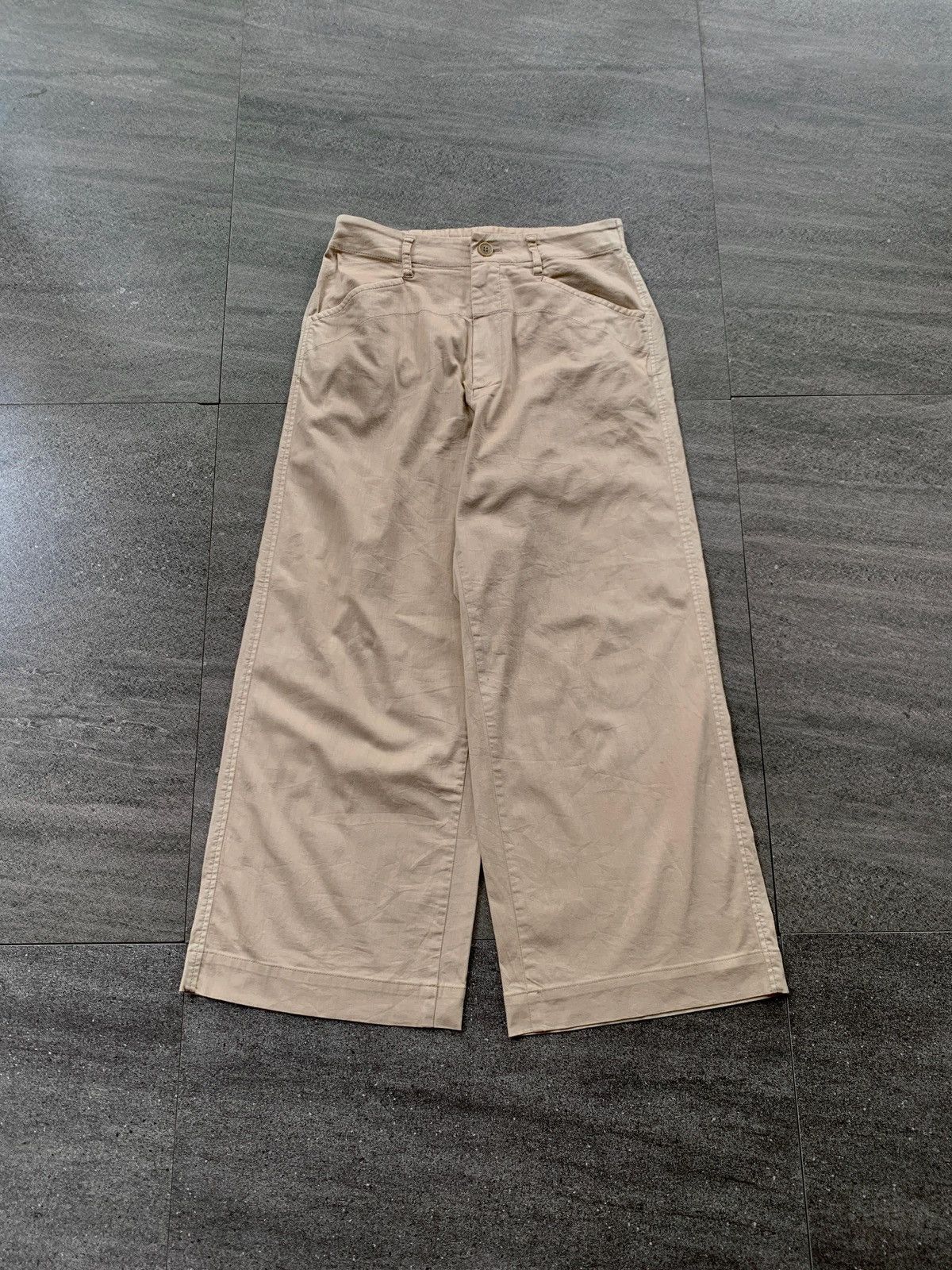 Issey Miyake FREE TAX! Wideleg Relaxed Cropped Pants Size US 28 / EU 44 - 2 Thumbnail
