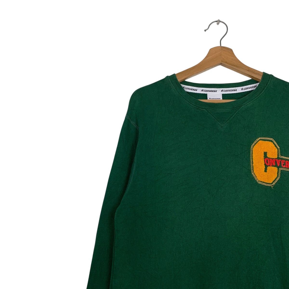 Converse Converse Green Crewneck Sweatshirt Size US M / EU 48-50 / 2 - 6 Thumbnail