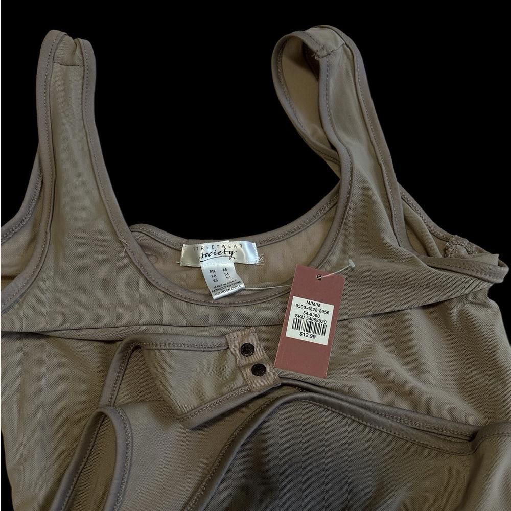Designer BNWT Streetwear society taupe bodysuit size M Size M / US 6-8 / IT 42-44 - 3 Thumbnail