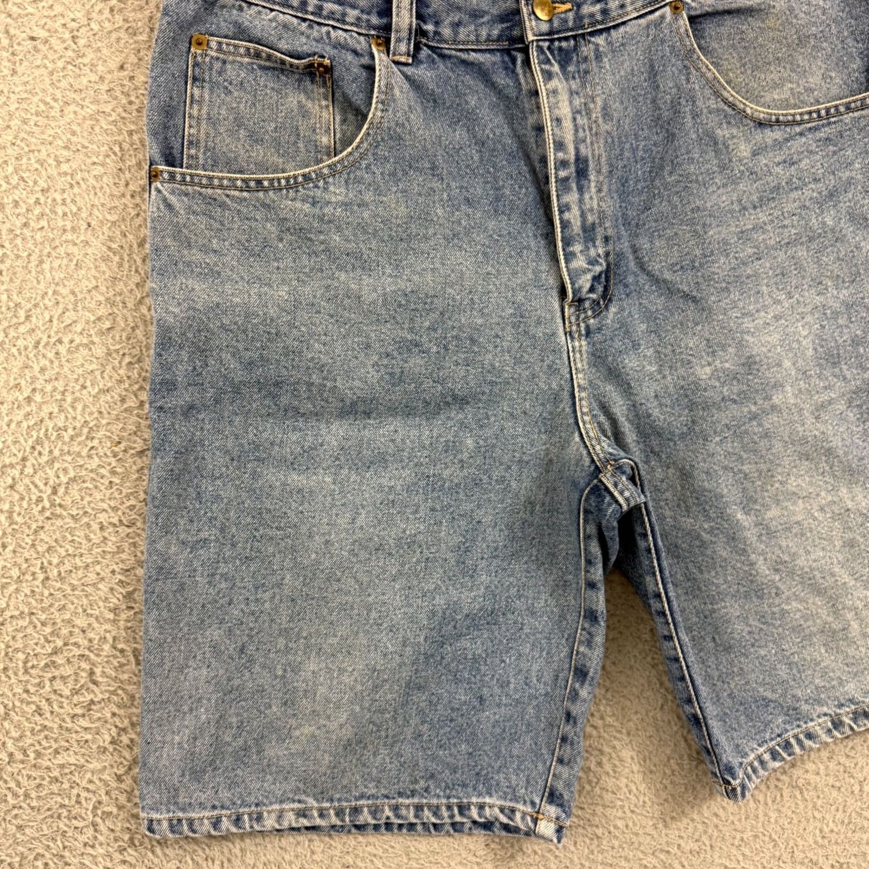 Vintage VINTAGE Cool Blues Denim Short Men 36 Blue Jorts 90s Baggy Carpenter 38 Shorts Jeans Blue Denim 80s Skater Mens Size US 38 / EU 54 - 3 Thumbnail