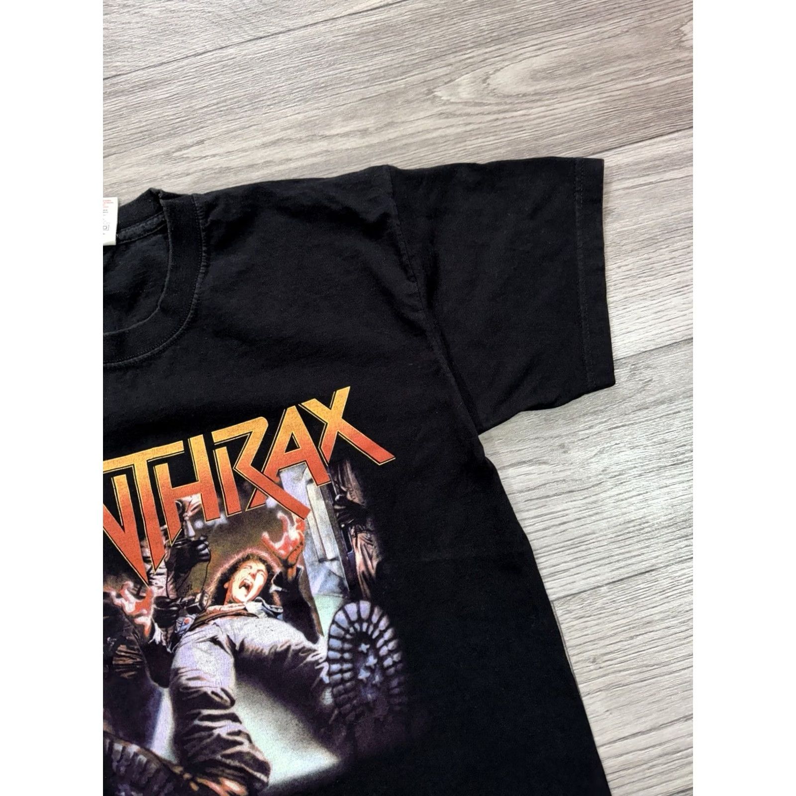 Fruit Of The Loom Anthrax Spreading The Disease Black Short Sleeve T Shirt M Mens Shirt Size US M / EU 48-50 / 2 - 7 Thumbnail