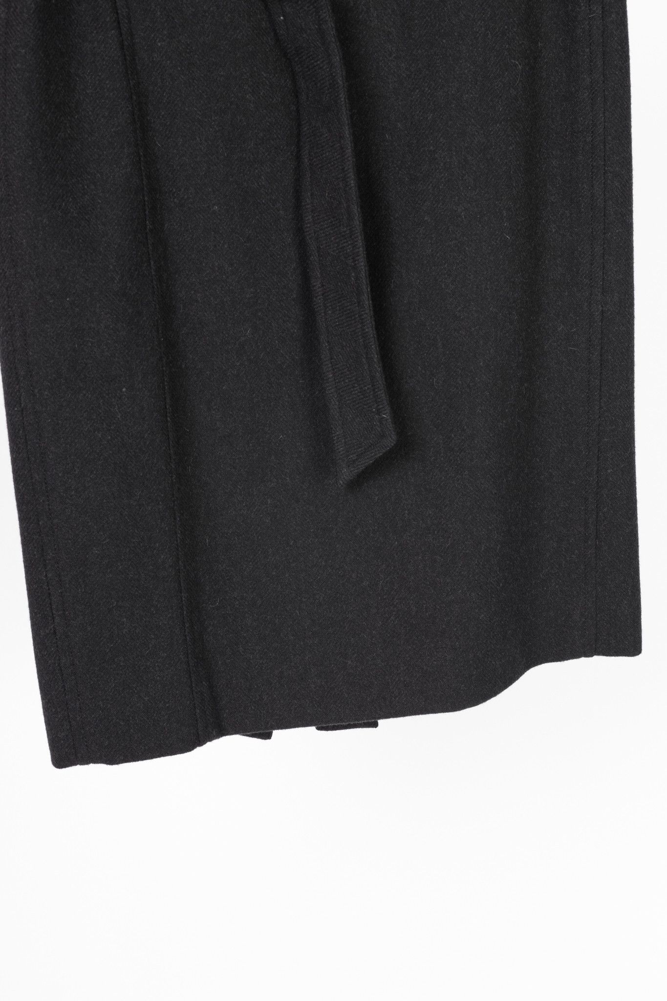 Akris Akris Punto Wool Herringbone-Flannel Belted Pencil Skirt Size 32" / US 10 / IT 46 - 5 Thumbnail