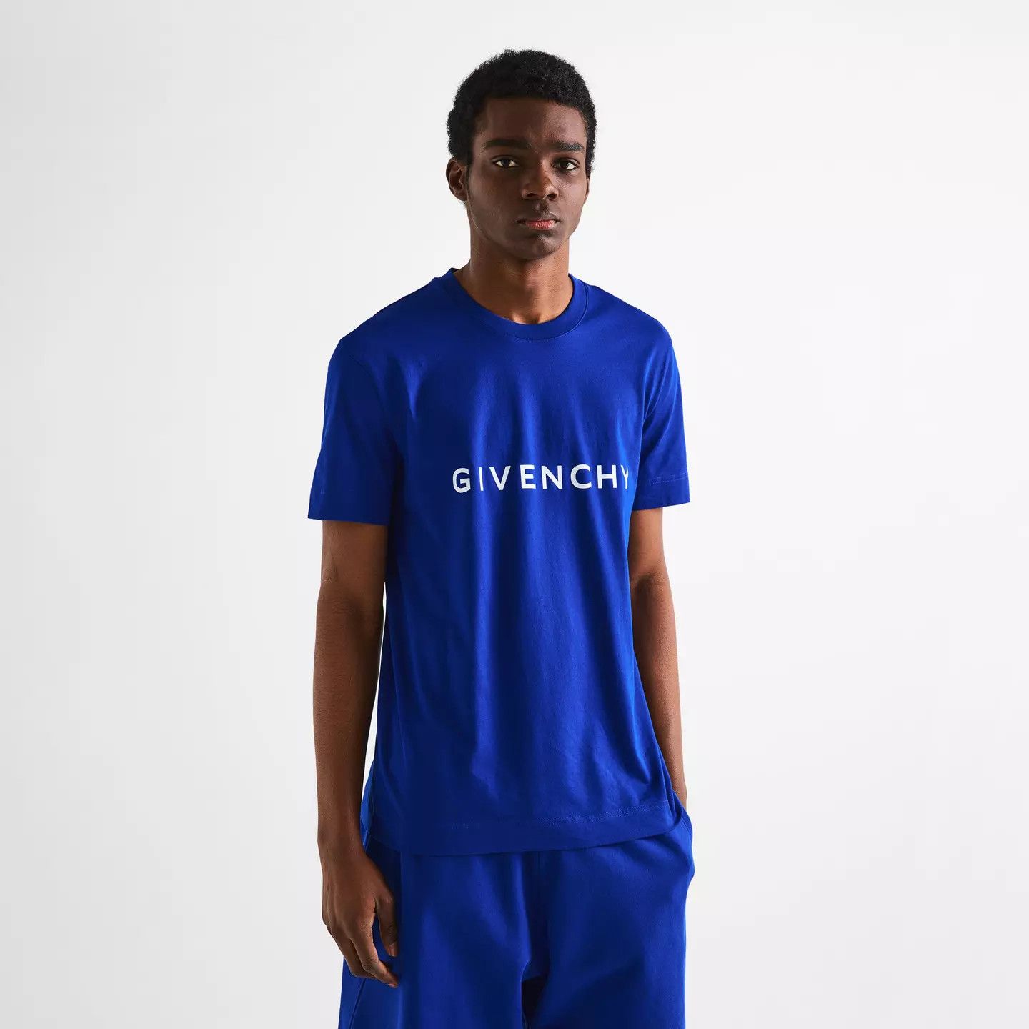 Givenchy o1w1db10426 Slim Fit T-Shirt in Blue Size US XL / EU 56 / 4 - 6 Thumbnail