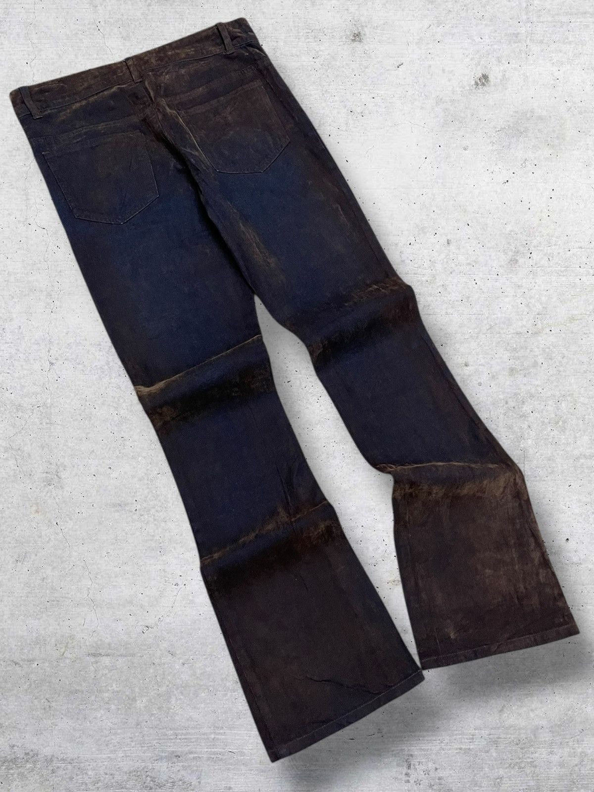 Japanese Brand VINTAGE WEATHERLAND 1990S JAPAN DESIGNER ECAILLE BROWN DENIM Size US 29 - 9 Thumbnail