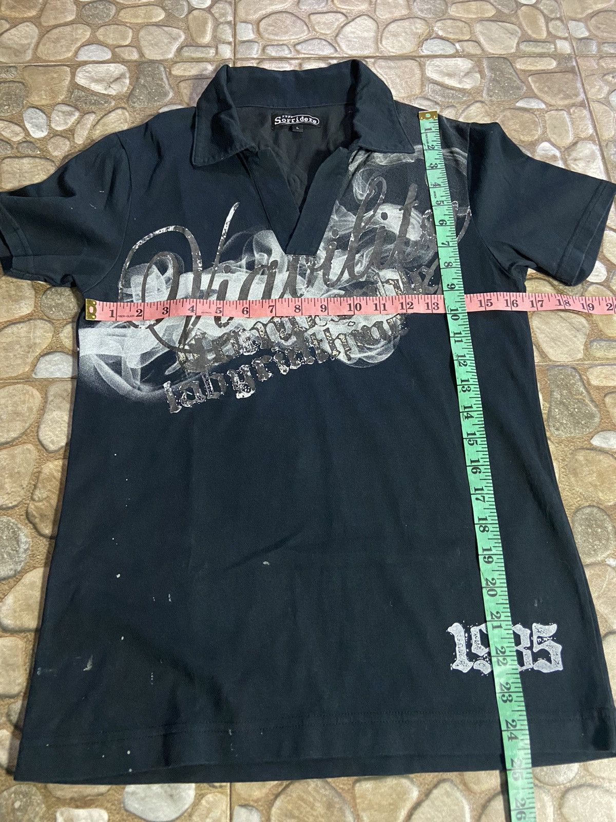 Japanese Brand VTG Y2K sorridere polo shirt Size US S / EU 44-46 / 1 - 8 Thumbnail