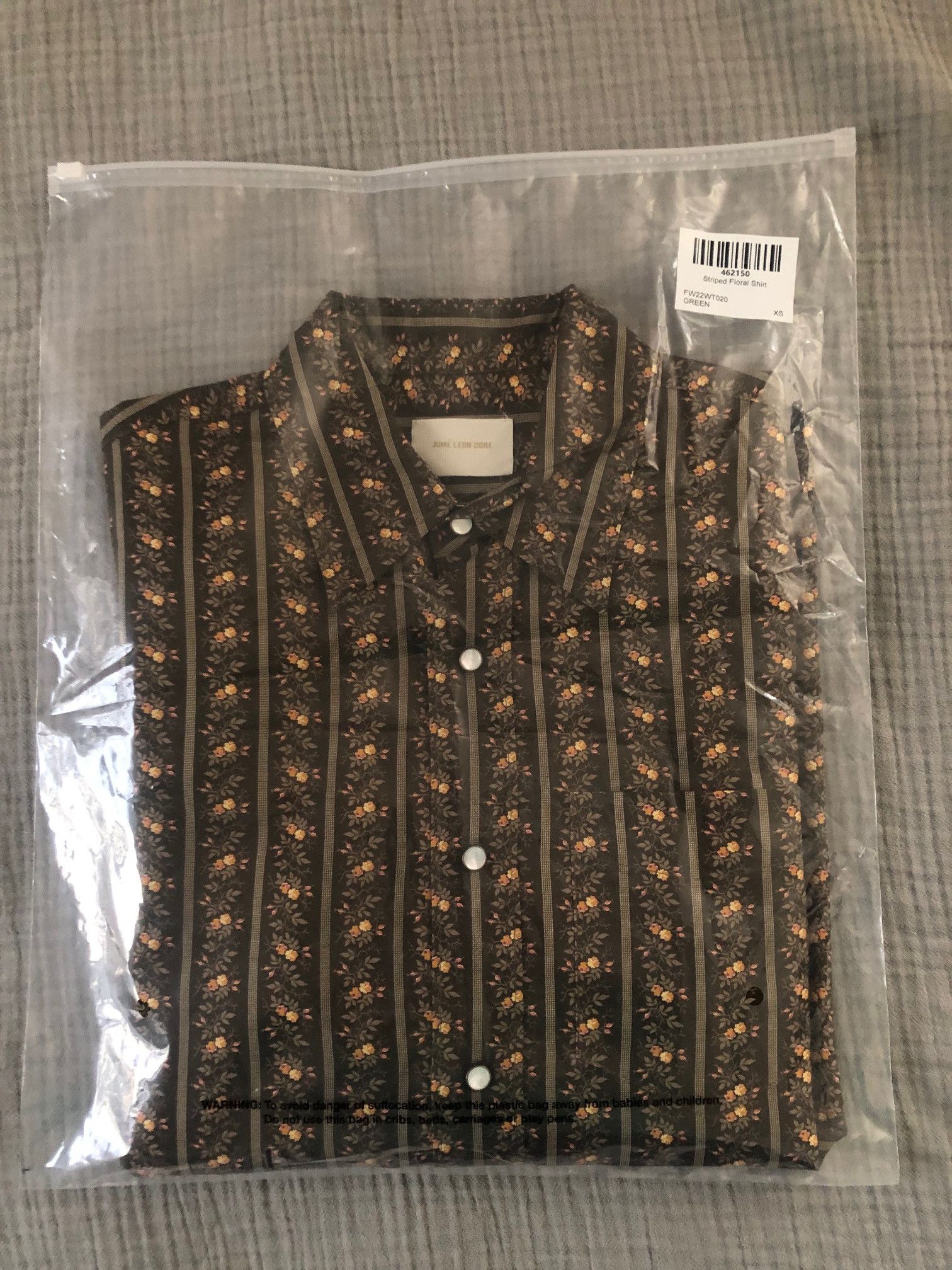 Aime Leon Dore Aime Leon Dore Striped Floral Shirt XS NWT ALD Size US XS / EU 42 / 0 - 8 Thumbnail