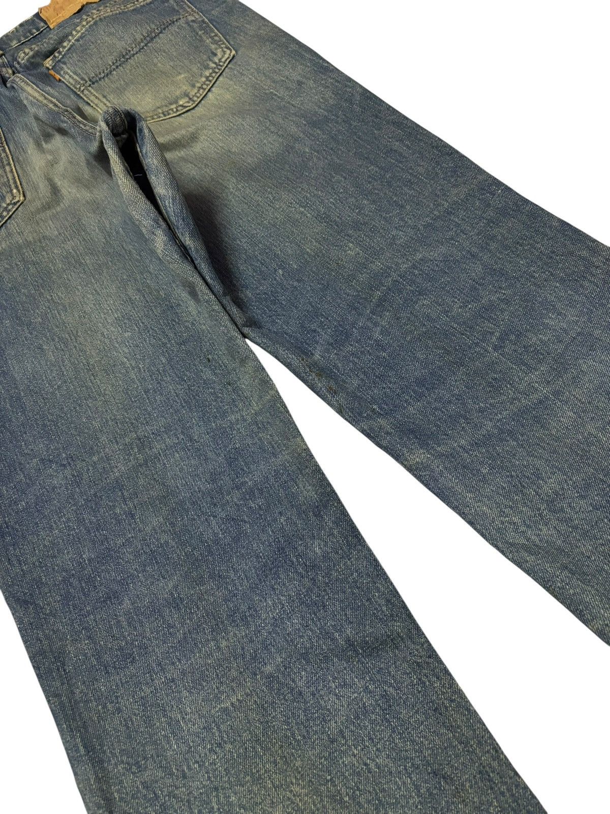 Big John Vtg 90s Big John Orange Tag Mud Wash Distressed Jeans Size US 30 / EU 46 - 7 Thumbnail