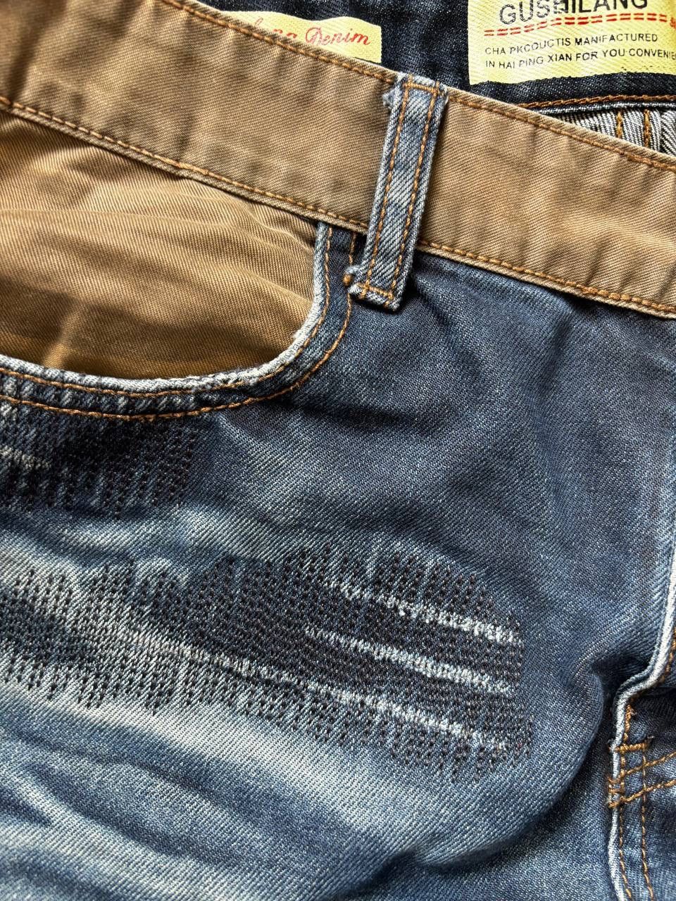 Japanese Brand Dirty pants Faded Crash denim thrashed y2k distressed jeans Size US 32 / EU 48 - 6 Thumbnail