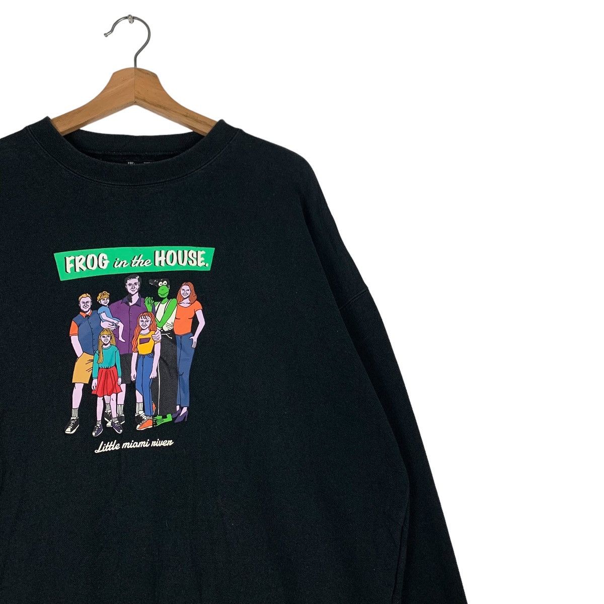 Japanese Brand FREAK’S STORE Frog in the House Graphic Sweatshirt #0687-C32 Size US L / EU 52-54 / 3 - 5 Thumbnail