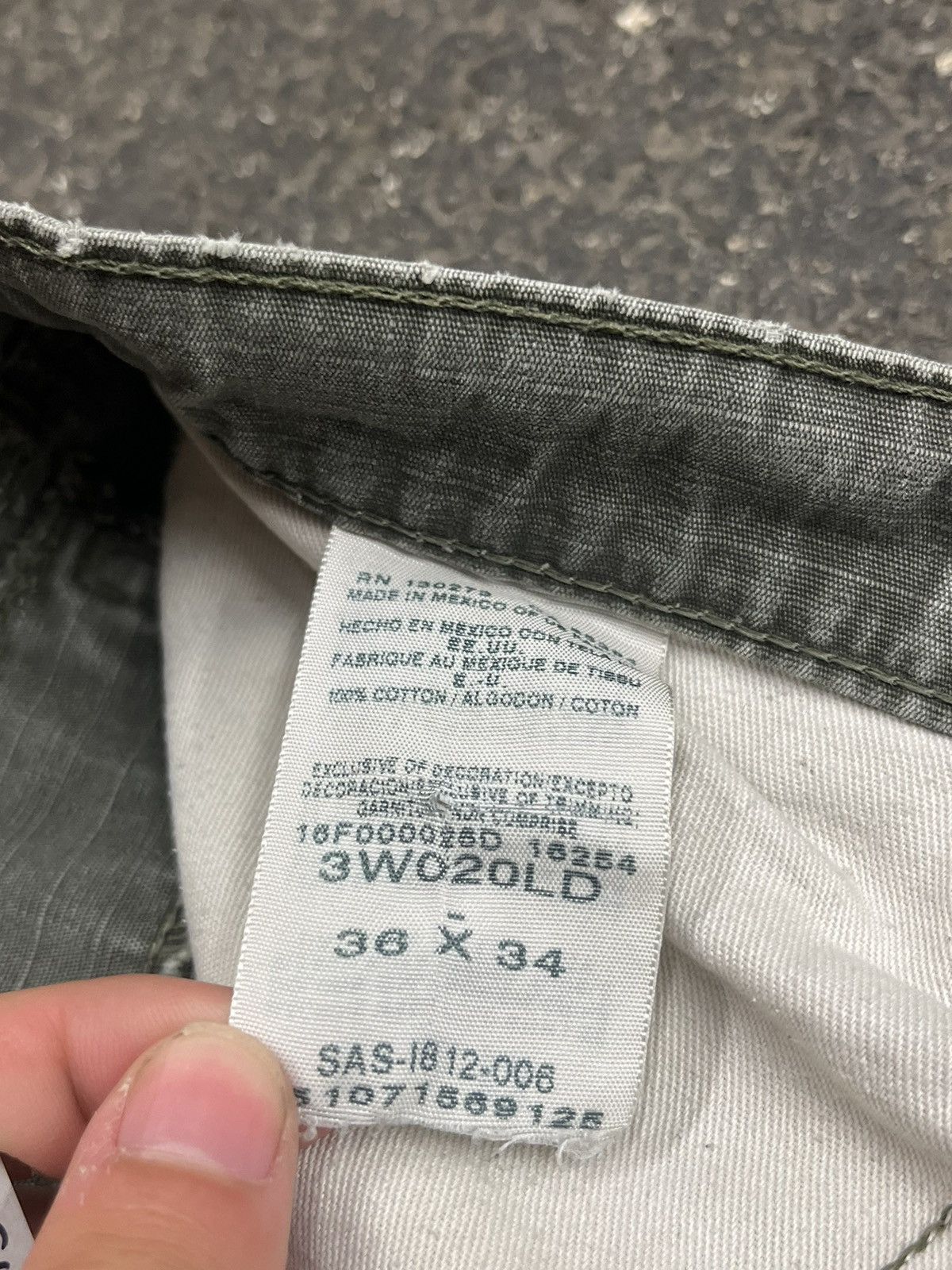 Carhartt × Vintage Wrangler Riggs cargo workwear pants carhartt style green Size US 36 / EU 52 - 7 Thumbnail