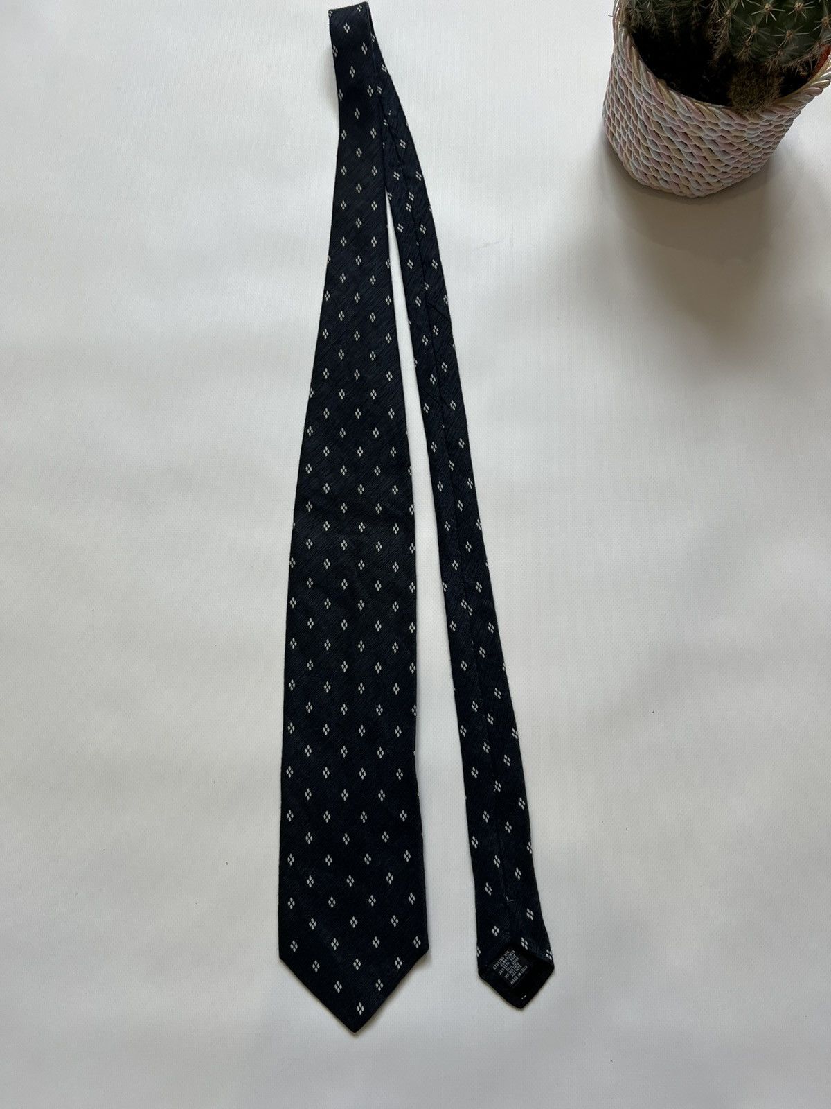 Giorgio Armani Giorgio Armani Geometric Printed Silk Tie Itlay 56" Size ONE SIZE - 1 Thumbnail