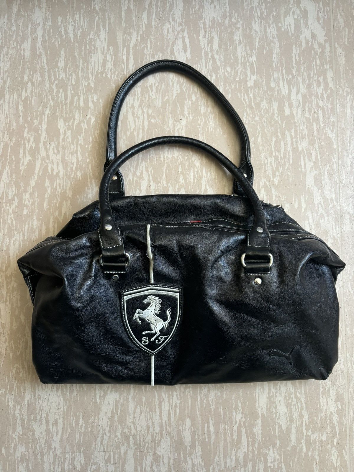 Designer Ferrari Puma Puma x Ferrari bag black designer hype racing team vintage Grailed