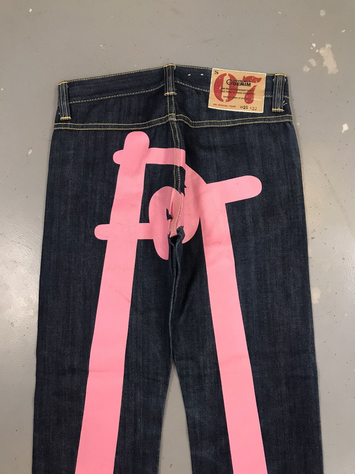 Japanese Brand × Vintage Vintage devil nut denim crazy prints diecock denim Size US 30 / EU 46 - 8 Thumbnail