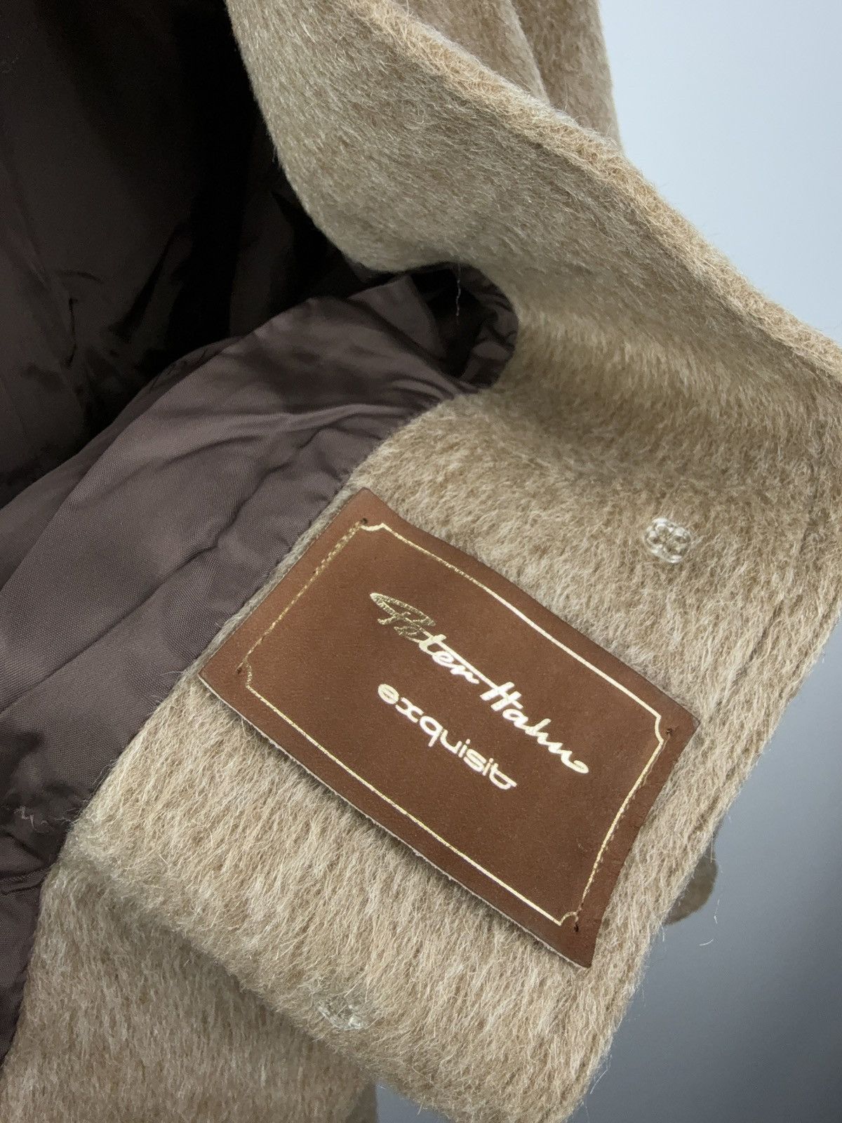 Hysteric Glamour × Vintage Vintage 90s Archive 100% Lama Wool Coat Y2K Size L / US 10 / IT 46 - 7 Thumbnail