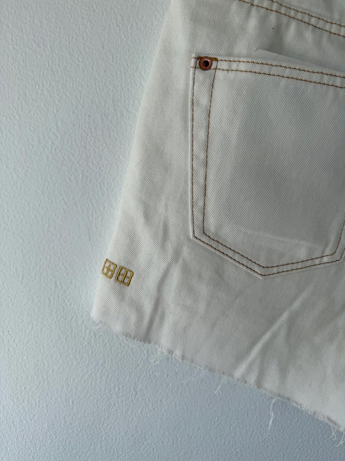 Ksubi new ksubi womens denim rise n hi shorts gold white 26 8 Size 26" / US 2 / IT 38 - 5 Thumbnail
