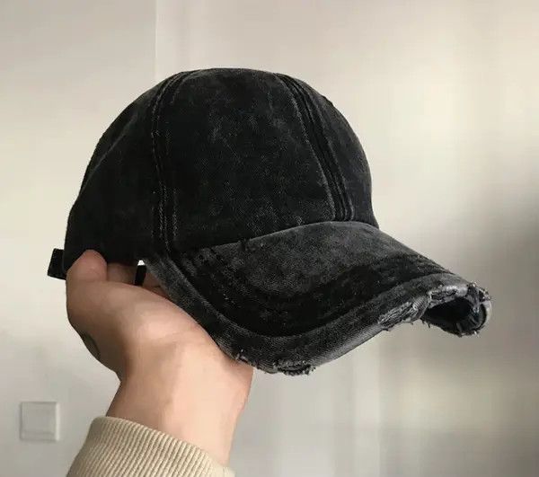 Japanese Brand Kawase x Miyu Utility grunge tie dye distressed ripped cap Size ONE SIZE - 5 Thumbnail
