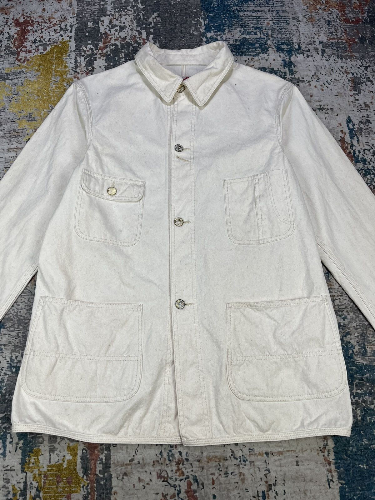 Japanese Brand Vintage Waltz Brand Canvas Button Chore Jackets Size US M / EU 48-50 / 2 - 2 Thumbnail
