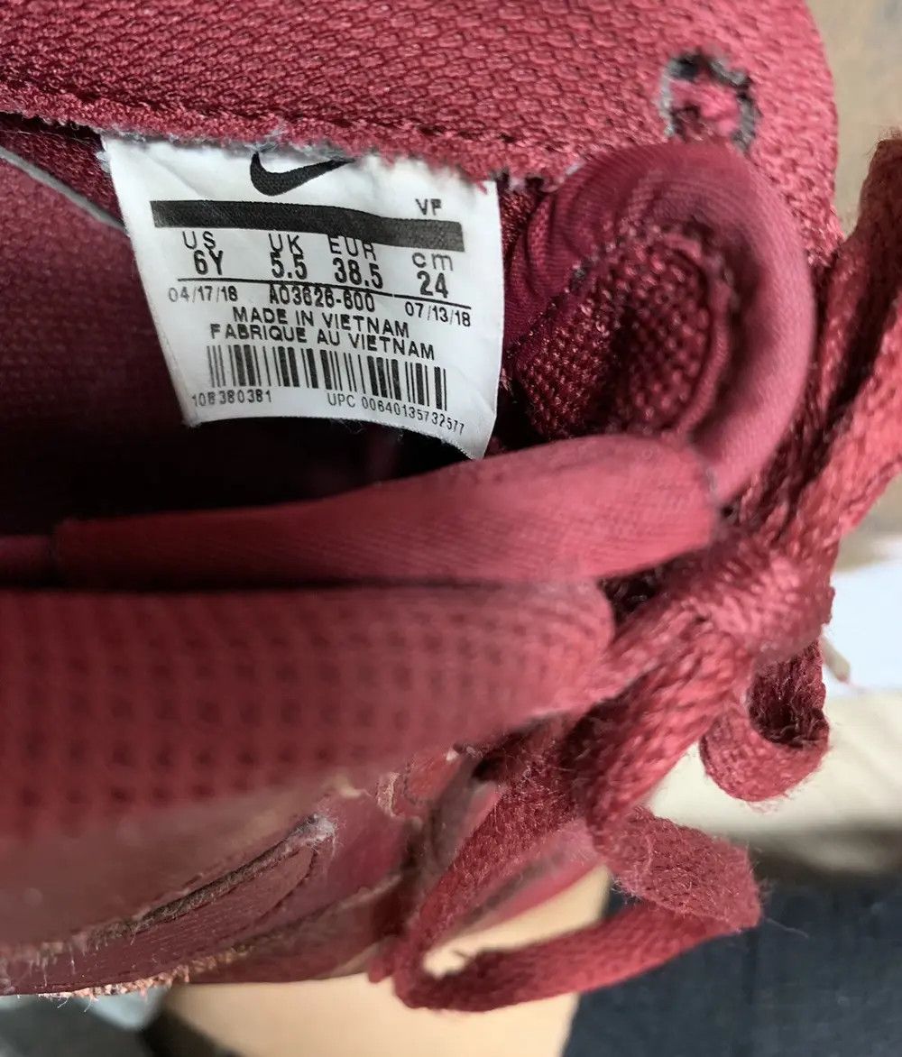Nike Nike Air Force 1 Low Burgundy Leather Sneakers Rare Size US 5.5 / IT 35.5 - 9 Thumbnail