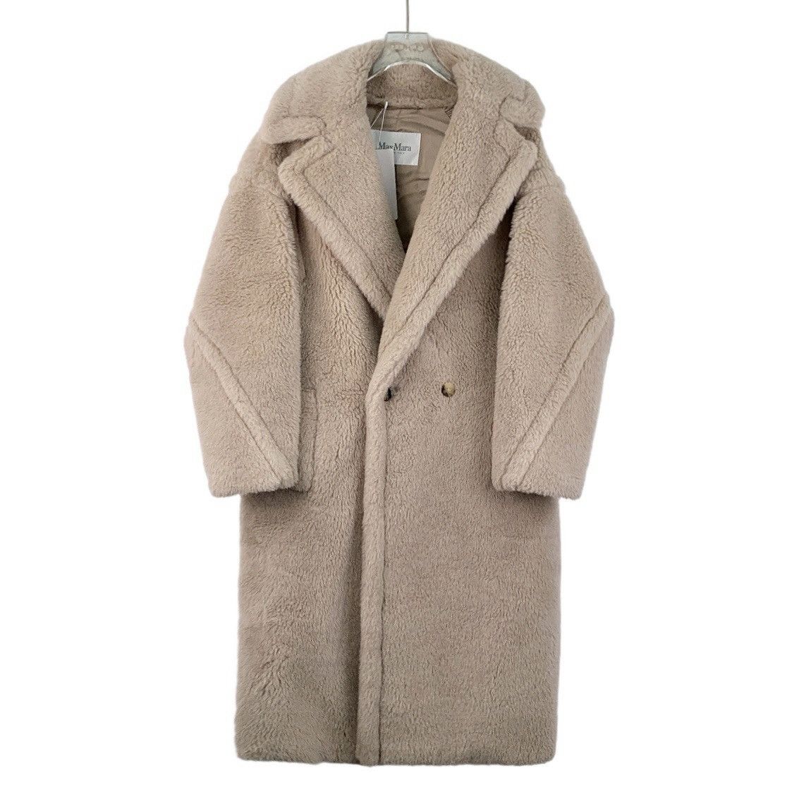 Max Mara Maxmara Khaki Alpaca Lapel Double Breasted Coat Size S / US 4 / IT 40 - 1 Thumbnail
