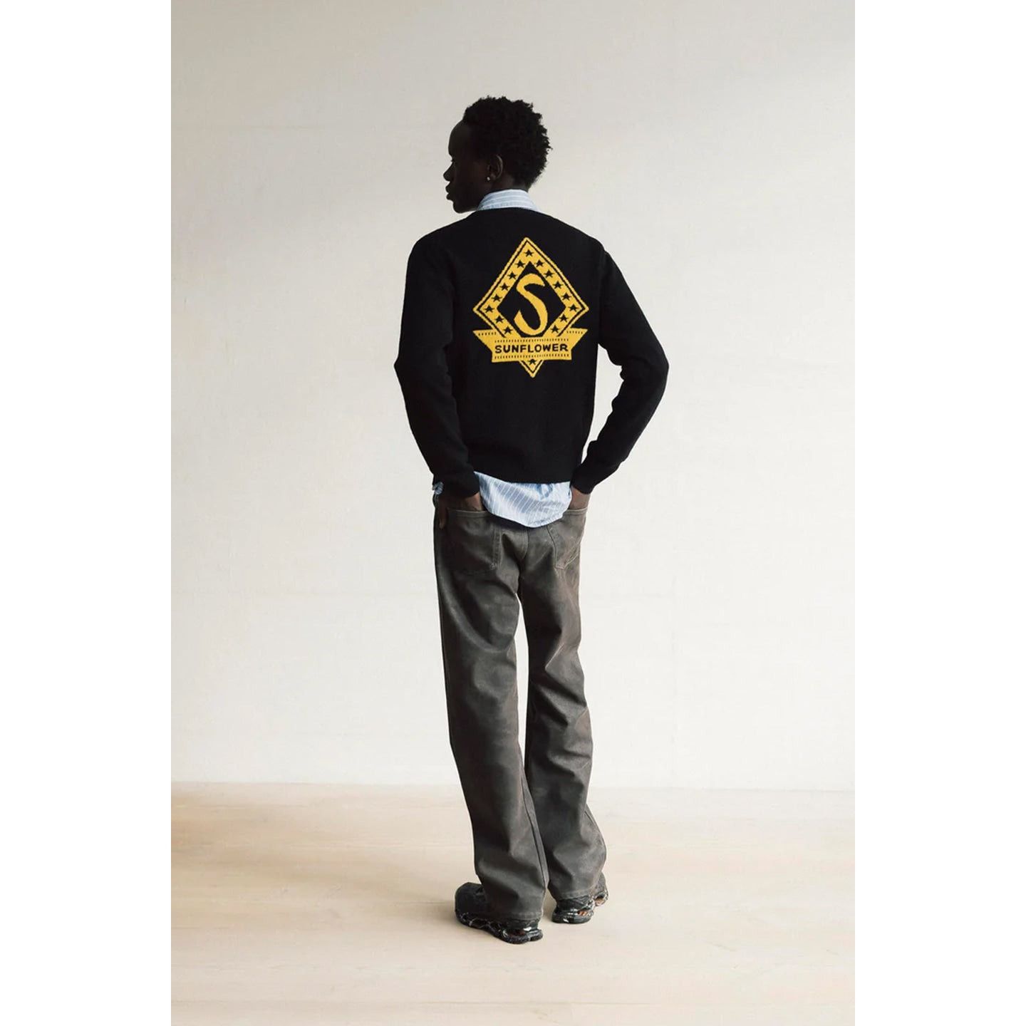 Sunflower Sunflower Black Movie Merino Wool Zip Cardigan Size US XL / EU 56 / 4 - 1 Thumbnail