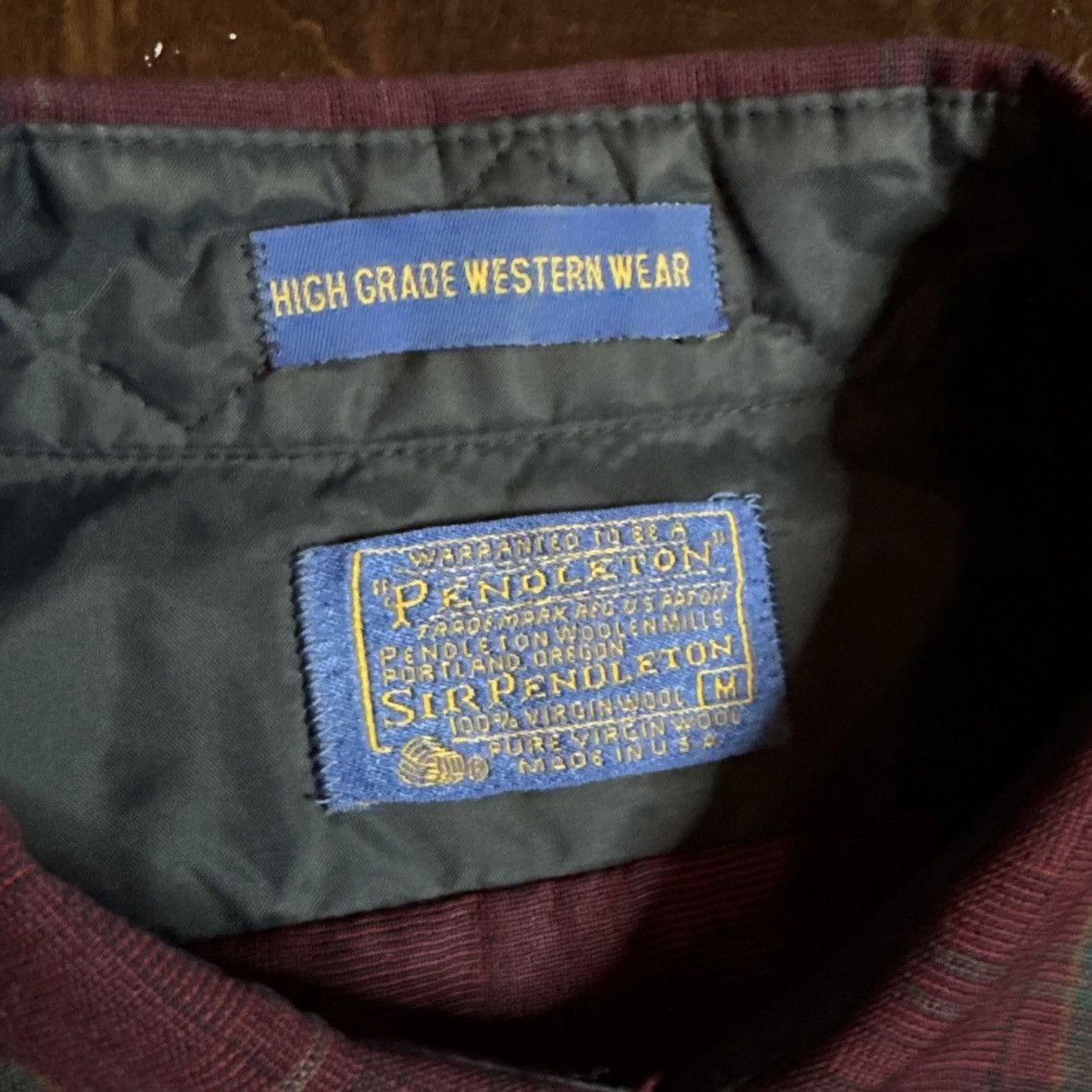 Pendleton Vintage Pendleton Wool Pearl Snap High Grade Western Sz M Size US M / EU 48-50 / 2 - 2 Thumbnail