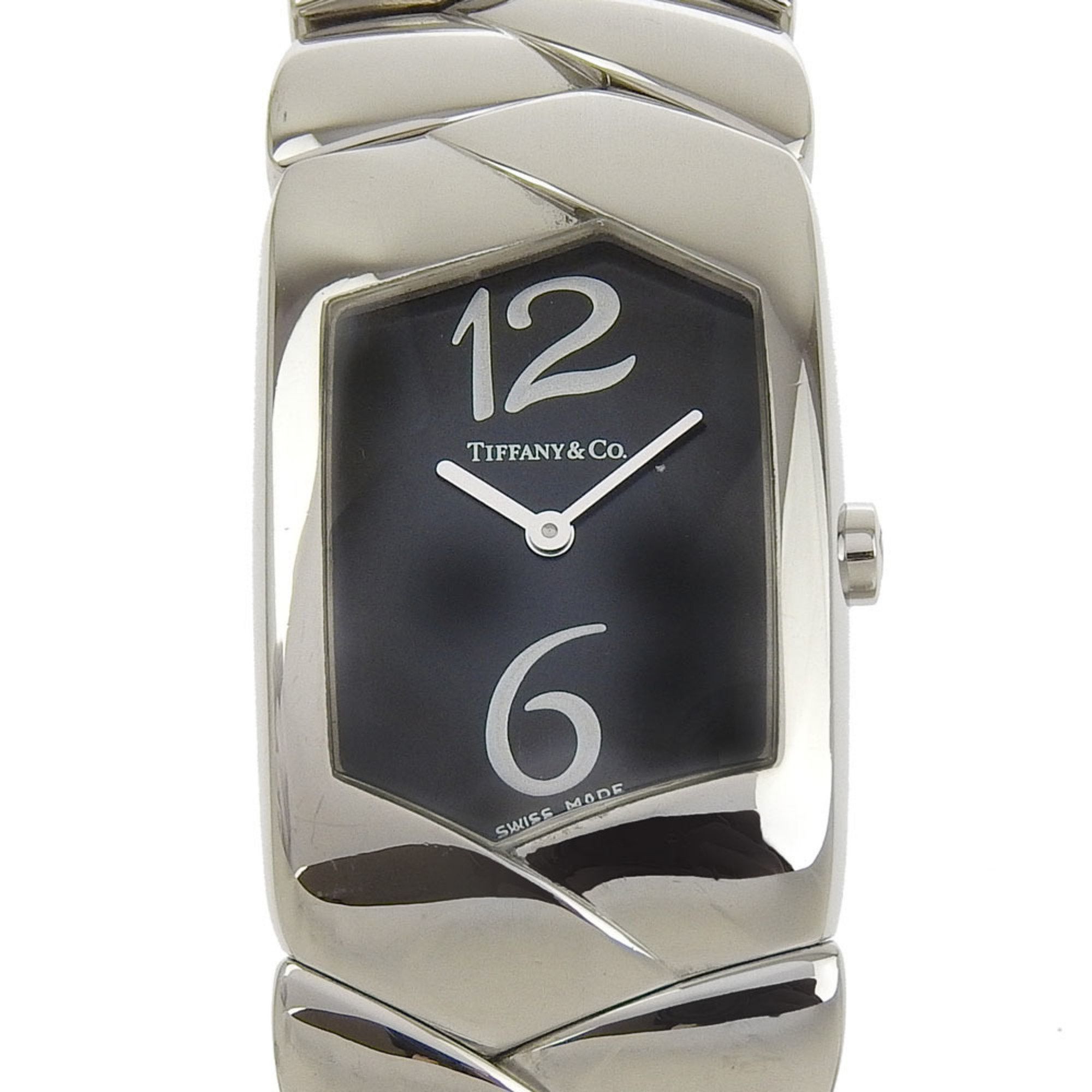 Tiffany & Co. Tiffany & Co. Women's Tisolo Watch Z6301.10, Stainless Steel Quartz Analog Display, Black Dial Size ONE SIZE - 1 Thumbnail