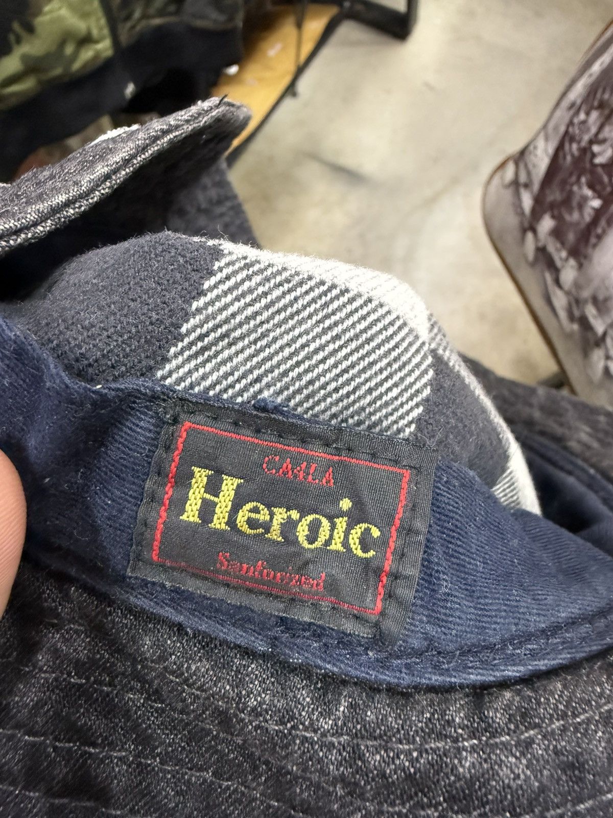 Japanese Brand C4LA Heroic denim bucket hat Size ONE SIZE - 7 Thumbnail