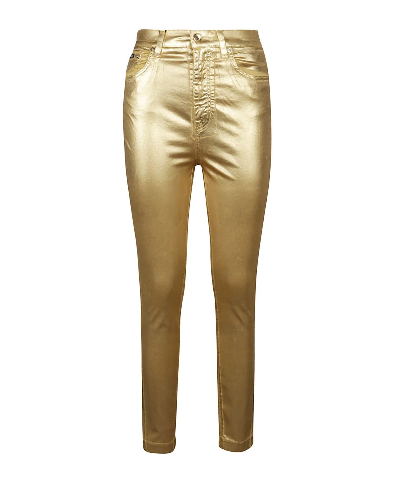 Dolce & Gabbana o1y0925 Casual Pant in Gold Size 25" / US 0 / IT 36 - 1 Thumbnail