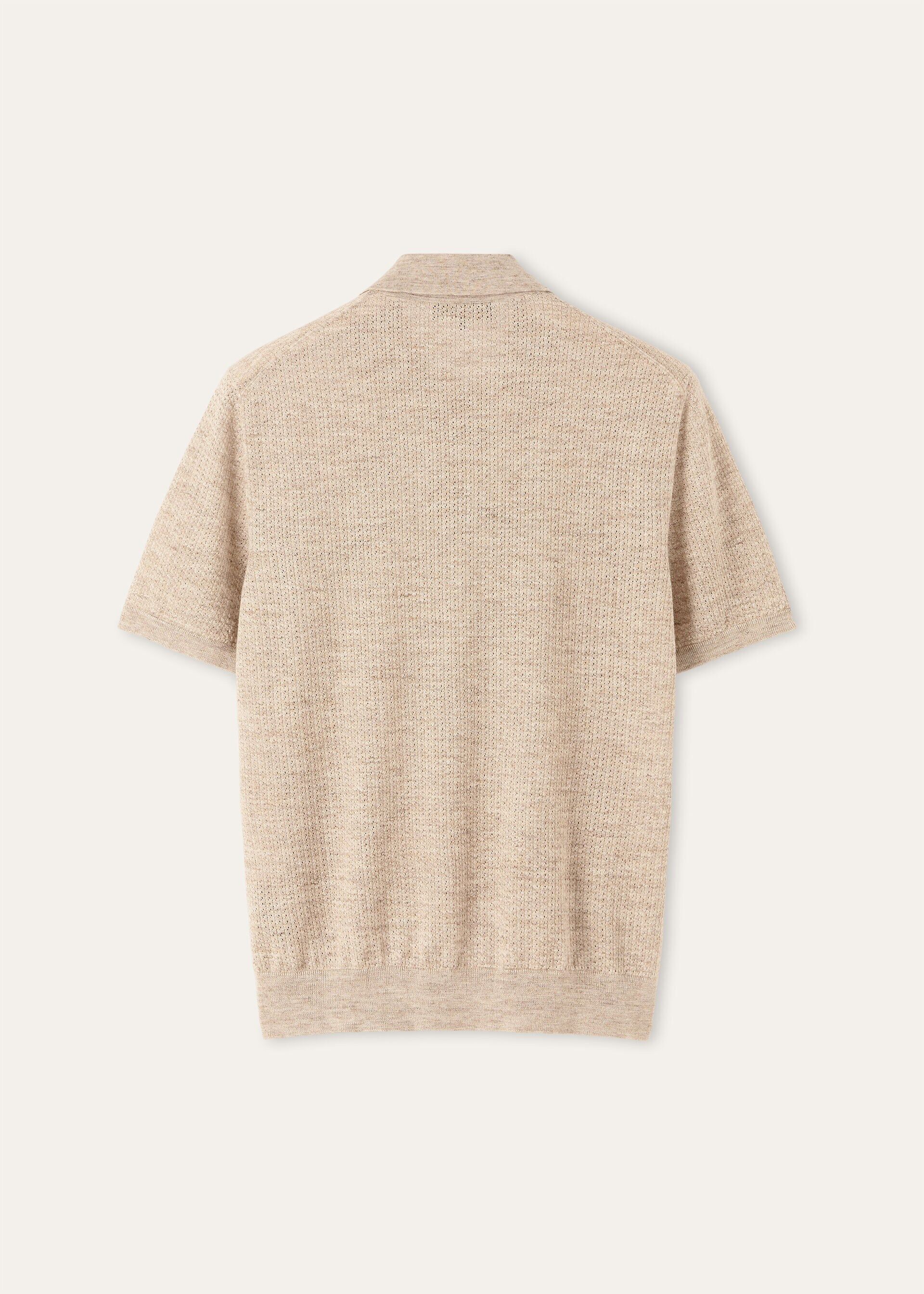 Loro Piana os11x0226 FAQ4529 Chestnut Polo Shirt in Hemp Seeds Size US L / EU 52-54 / 3 - 6 Thumbnail