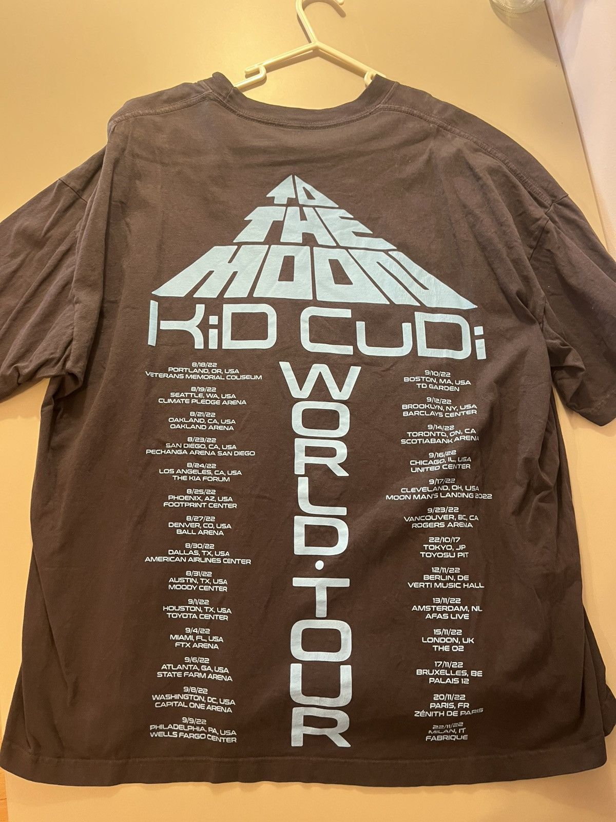 Vintage Authentic 2022 Kid Cudi To The Moon Tour Size US XL / EU 56 / 4 - 3 Thumbnail