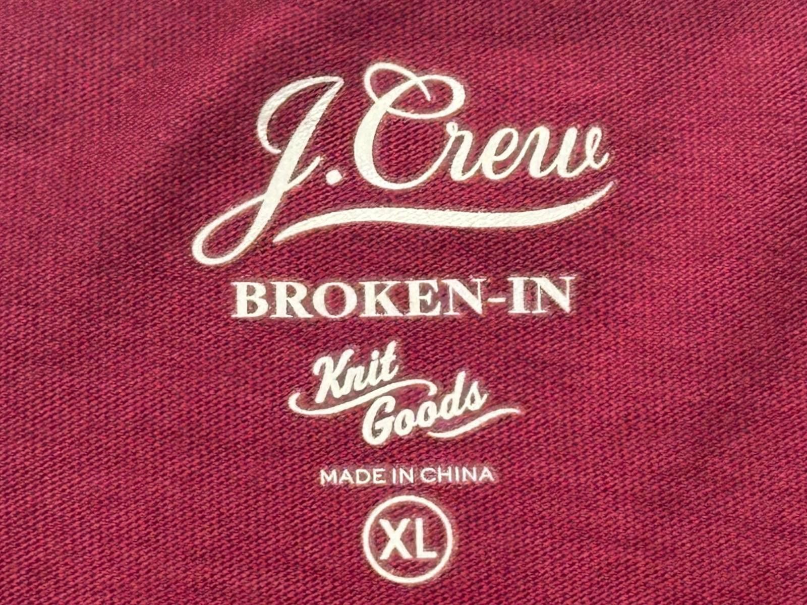 J.Crew J Crew 1/4 Button Broken In Long Sleeve T-Shirt Red Men's XL Size US XL / EU 56 / 4 - 3 Thumbnail