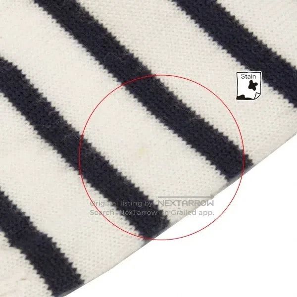 Comme des Garcons Comme des Garcons Navy vintage striped knit top Size M / US 6-8 / IT 42-44 - 4 Thumbnail
