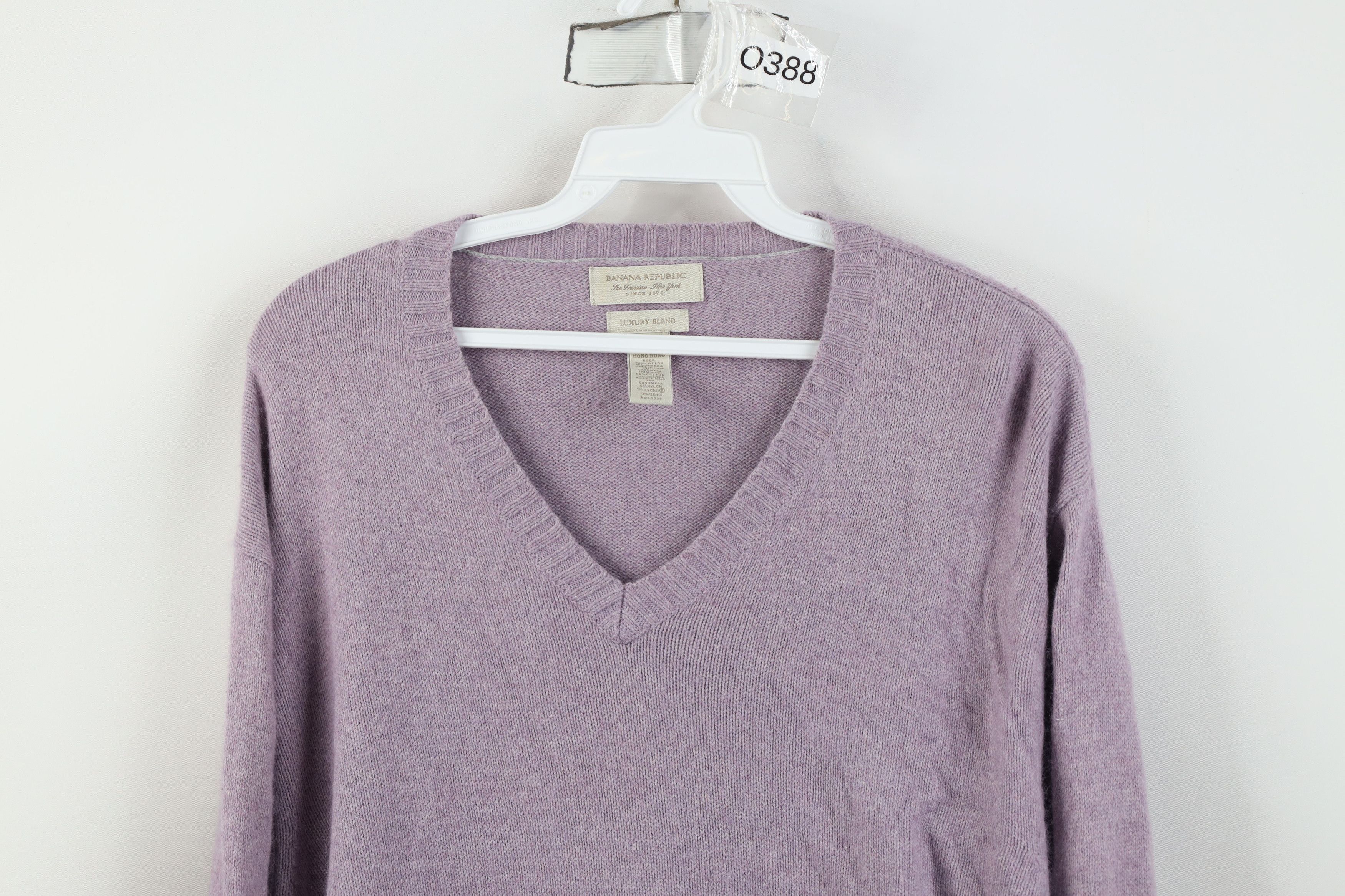 Banana Republic Vintage Banana Republic Cashmere Angora Elbow Patch Sweater Size US L / EU 52-54 / 3 - 2 Thumbnail