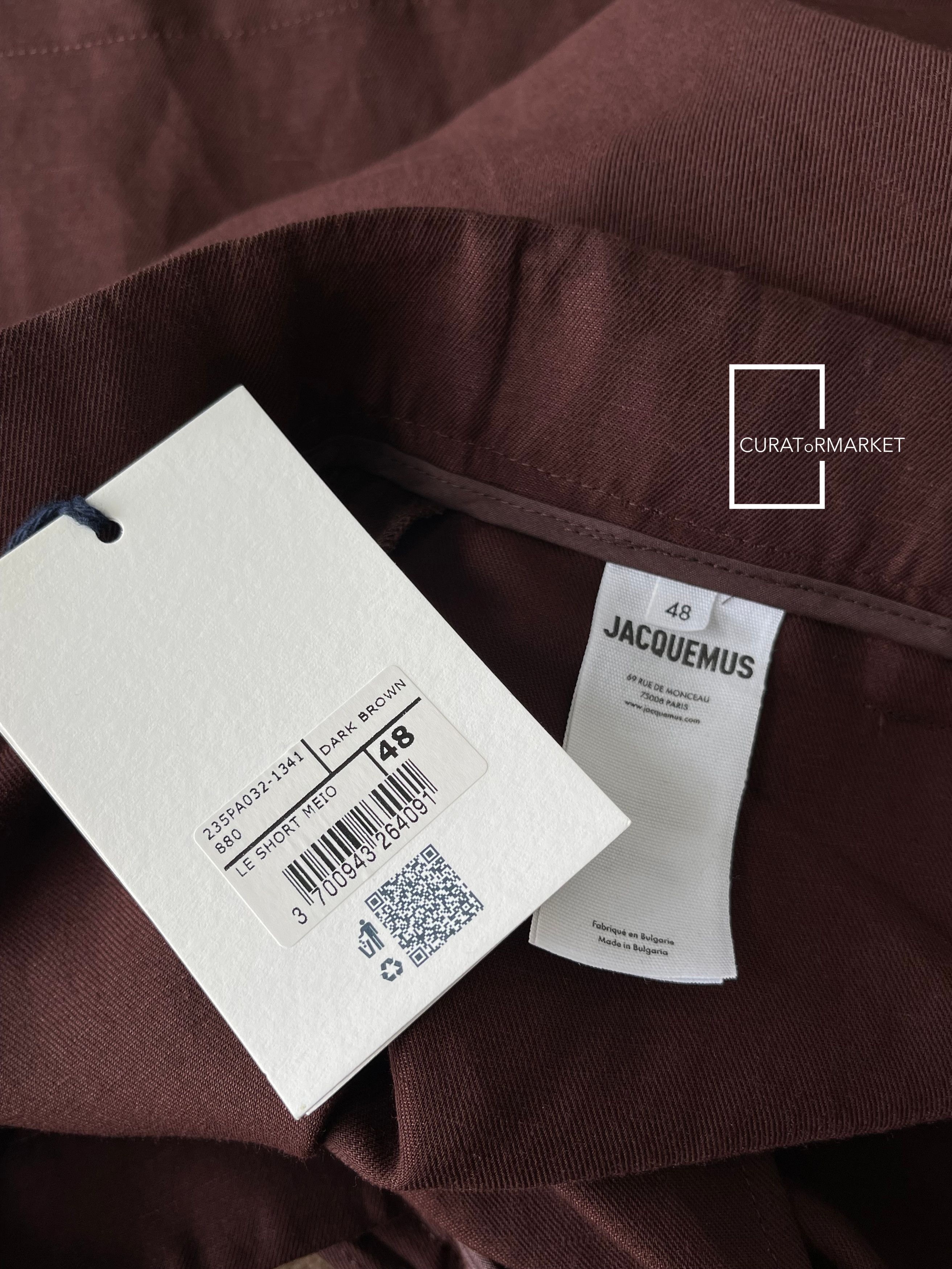 Jacquemus EU48 Linen Meio Utility Belt Buckle Short SS23 Le Raphia Size US 32 / EU 48 - 7 Thumbnail