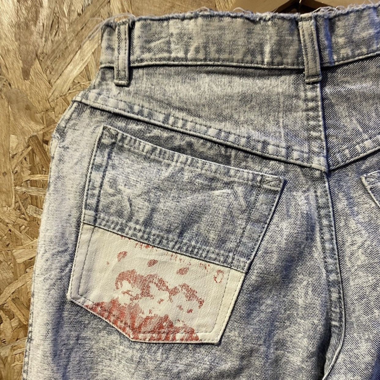 Vintage Vintage Classic Blues Novo James Dean Patch Jeans Acid Wash Size US 29 - 11 Thumbnail