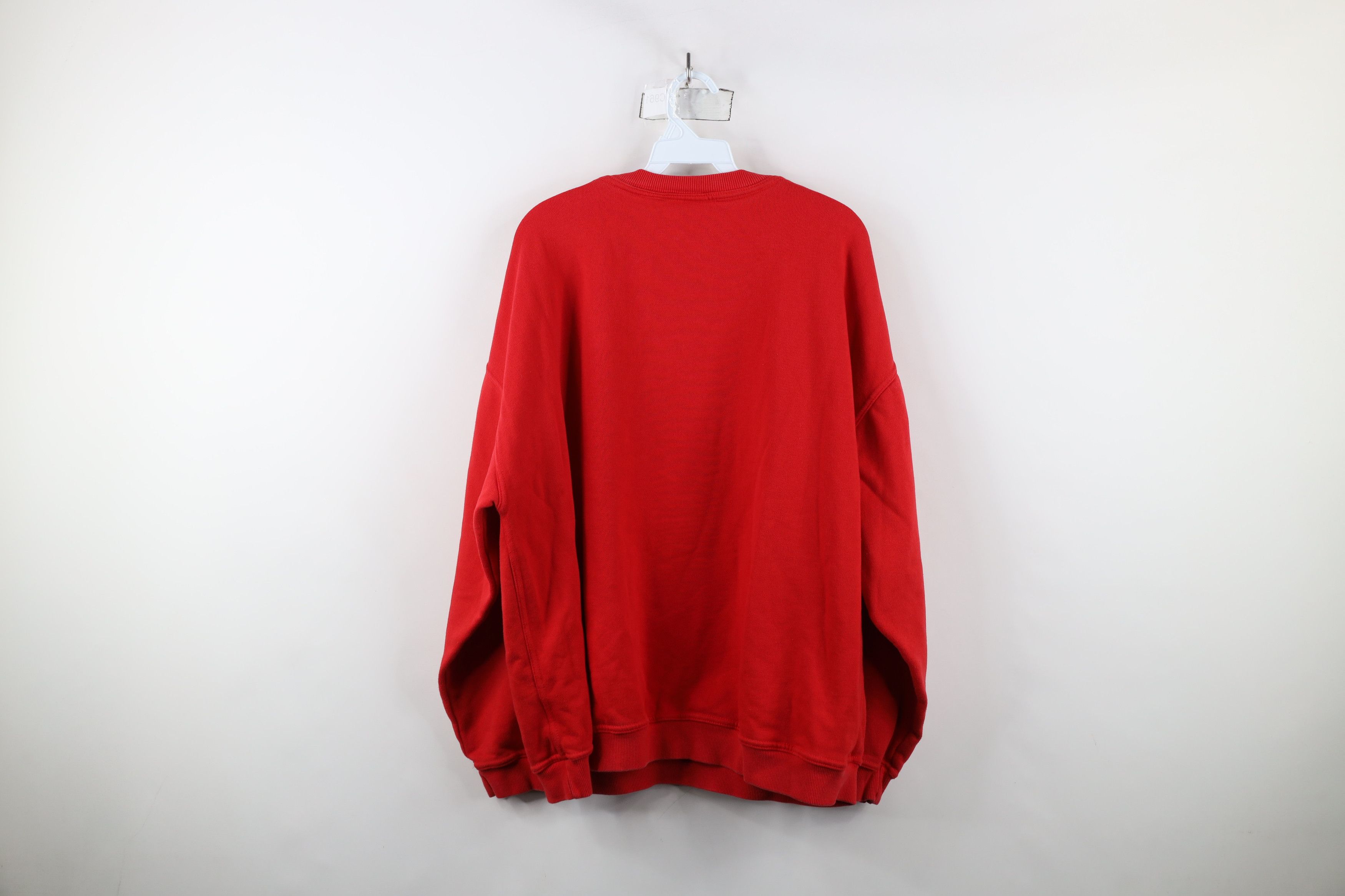 Harrods × Vintage Vintage 90s Harrods Spell Out London Crewneck Sweatshirt Red Size US XL / EU 56 / 4 - 12 Thumbnail