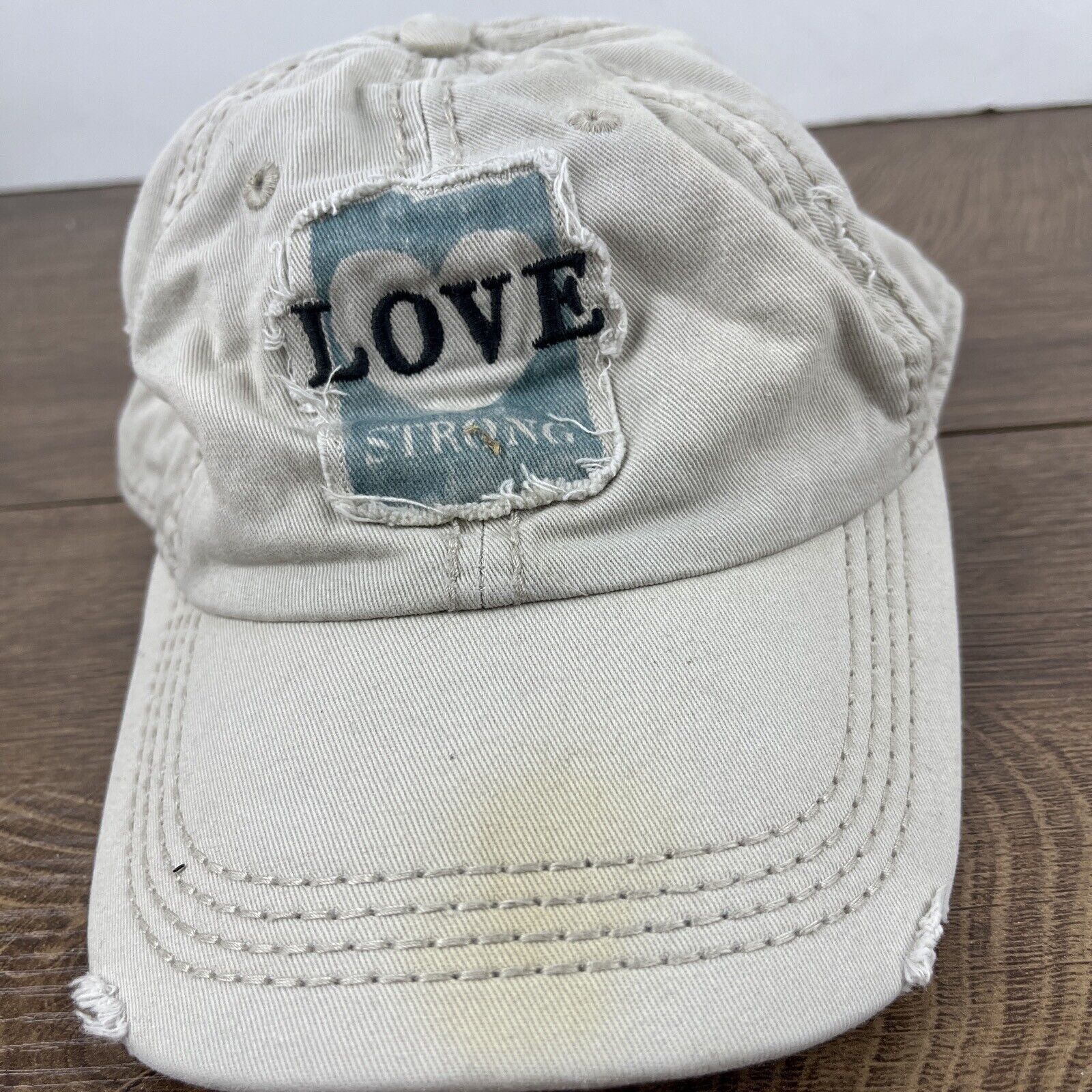 Other Love Strong Hat Love Strong Hat Tan Brown Hat Adjustable Tan Size ONE SIZE - 5 Thumbnail