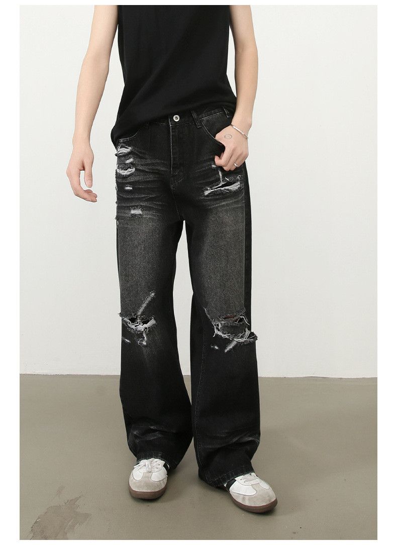 Japanese Brand × Jean American retro distressed washed ripped jeans Size US 32 / EU 48 - 2 Thumbnail