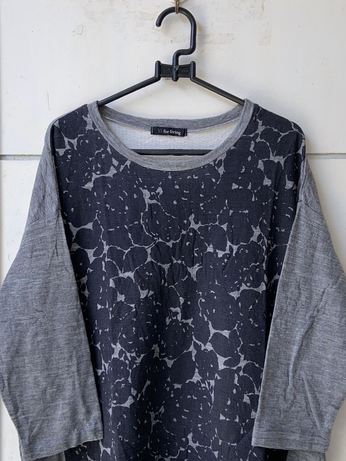 Yohji Yamamoto Y’S FOR LIVING Grey Long Sleeve T-Shirt Size US XL / EU 56 / 4 - 2 Thumbnail