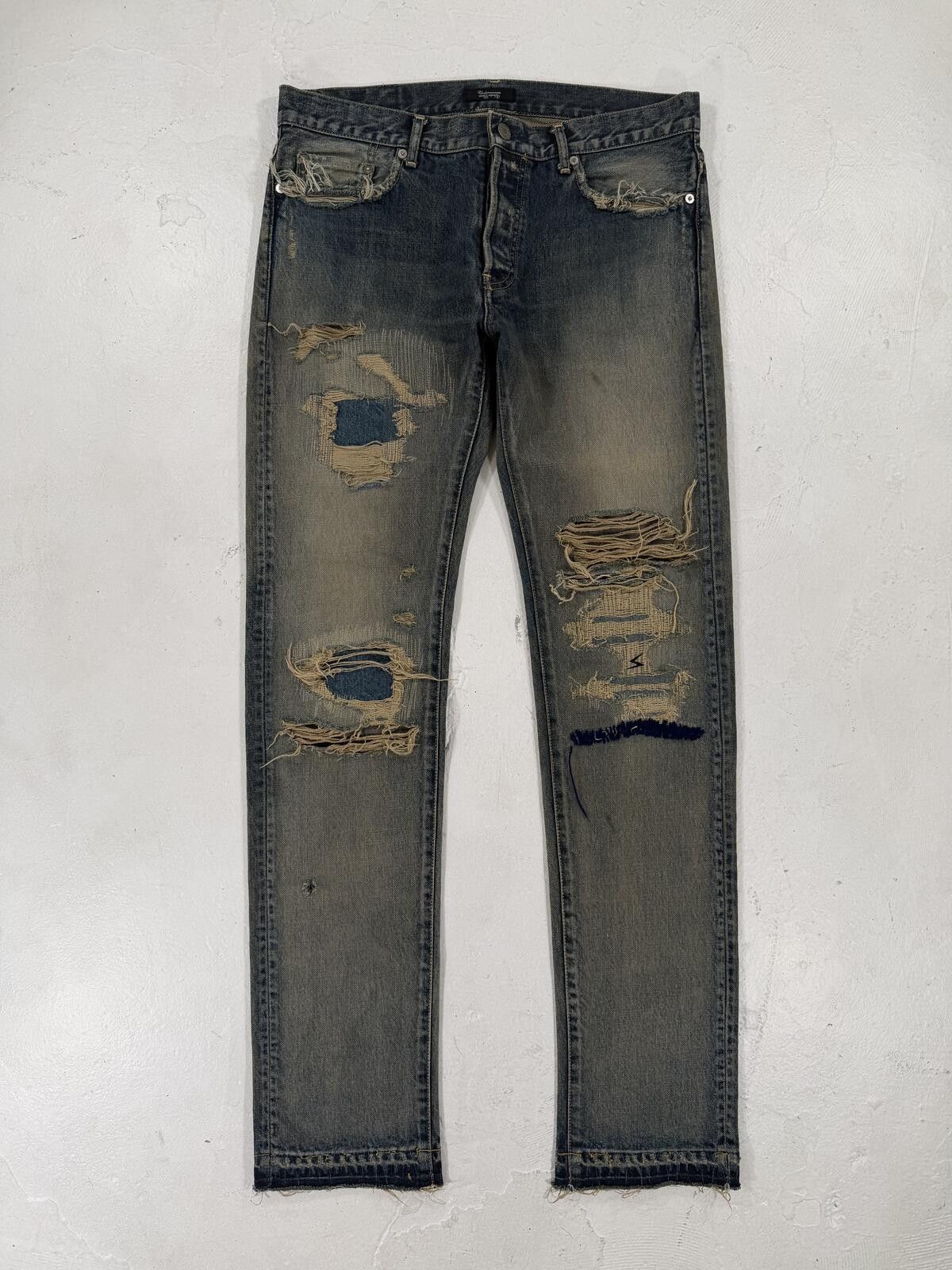 Jun Takahashi × Undercover Undercover 68 Blue Yarn Denim Size 4